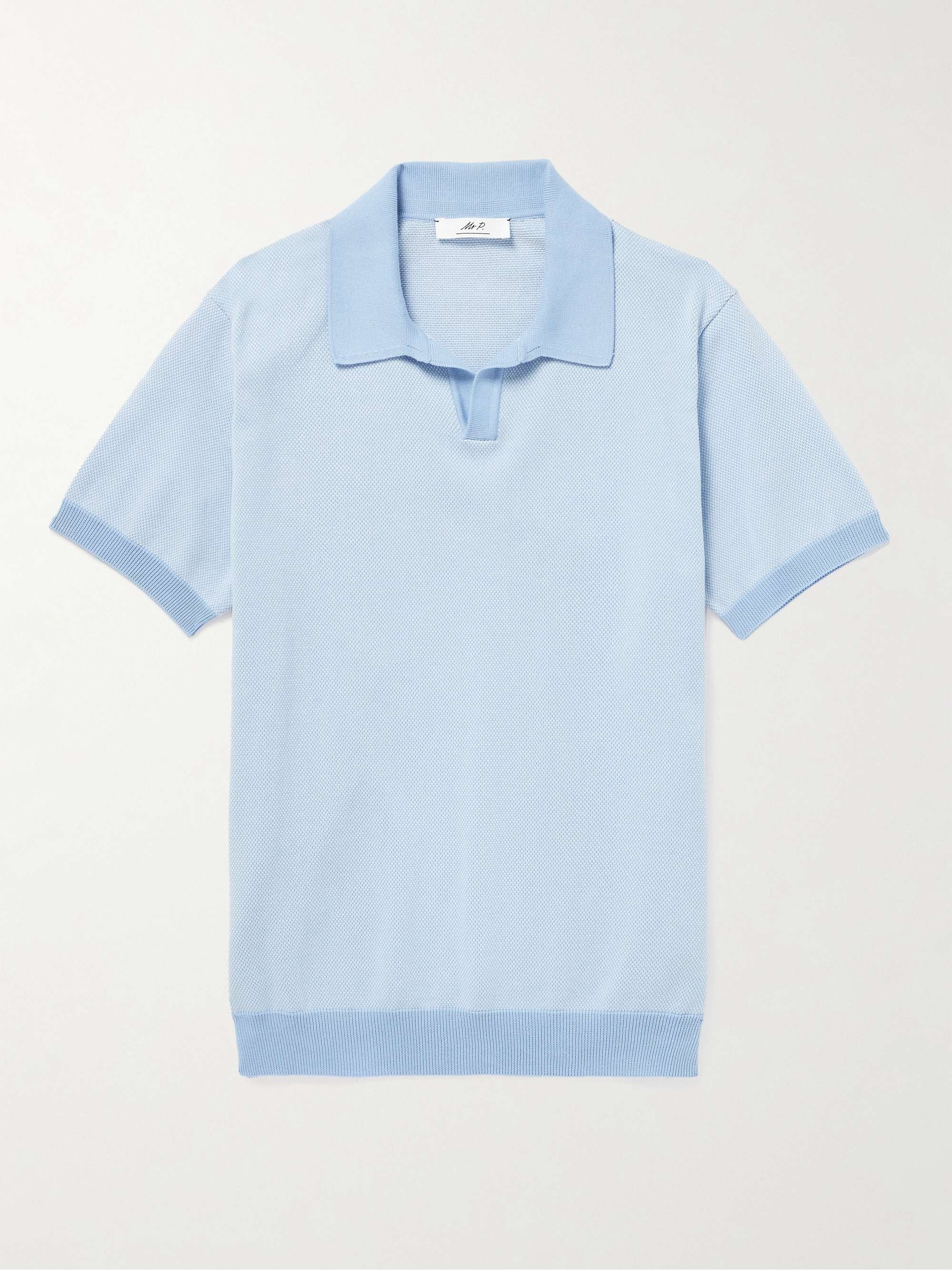 MR P. Honeycomb-Knit Cotton Polo Shirt
