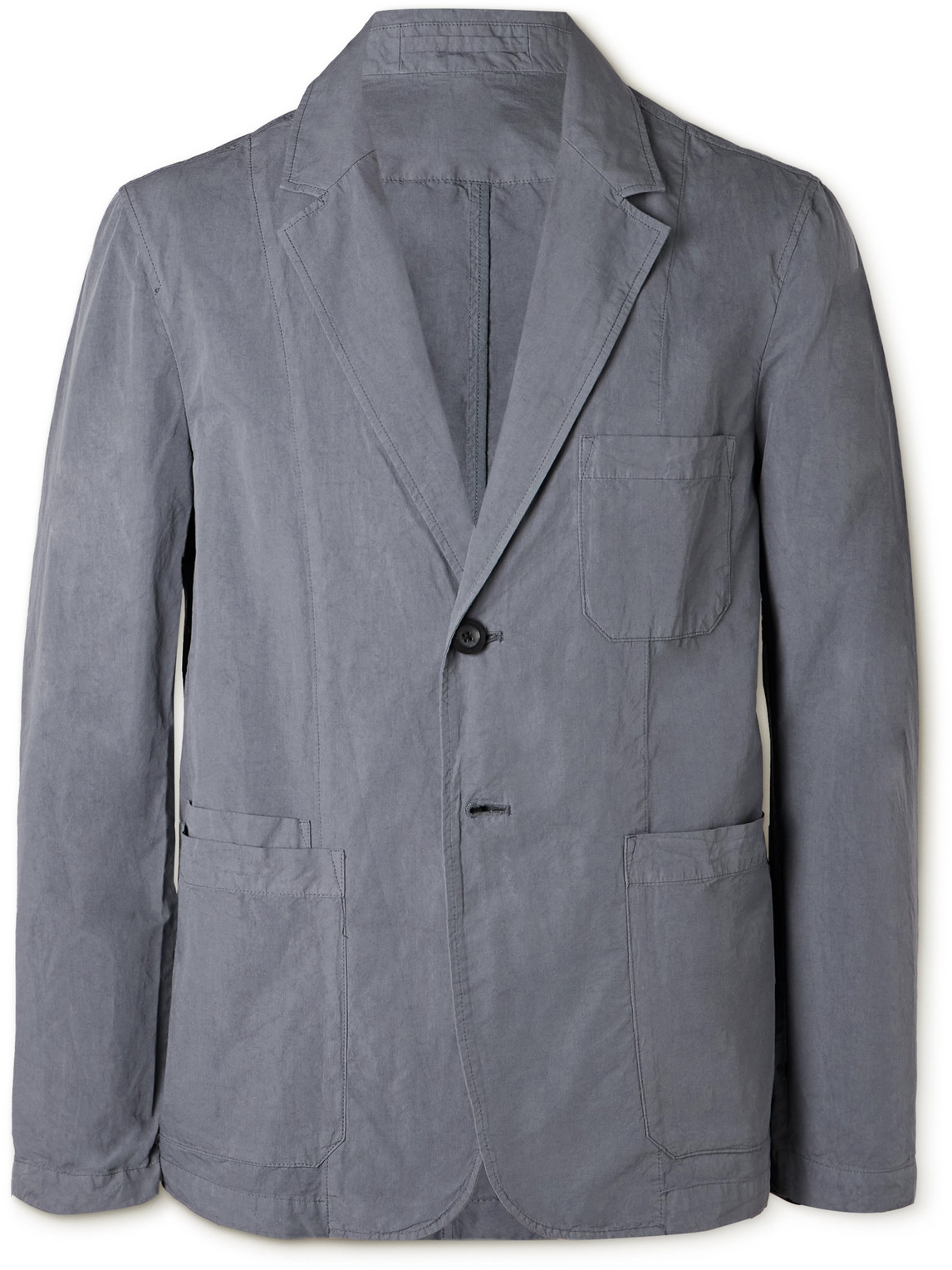 Garment-Dyed Cotton-Blend Twill Blazer
