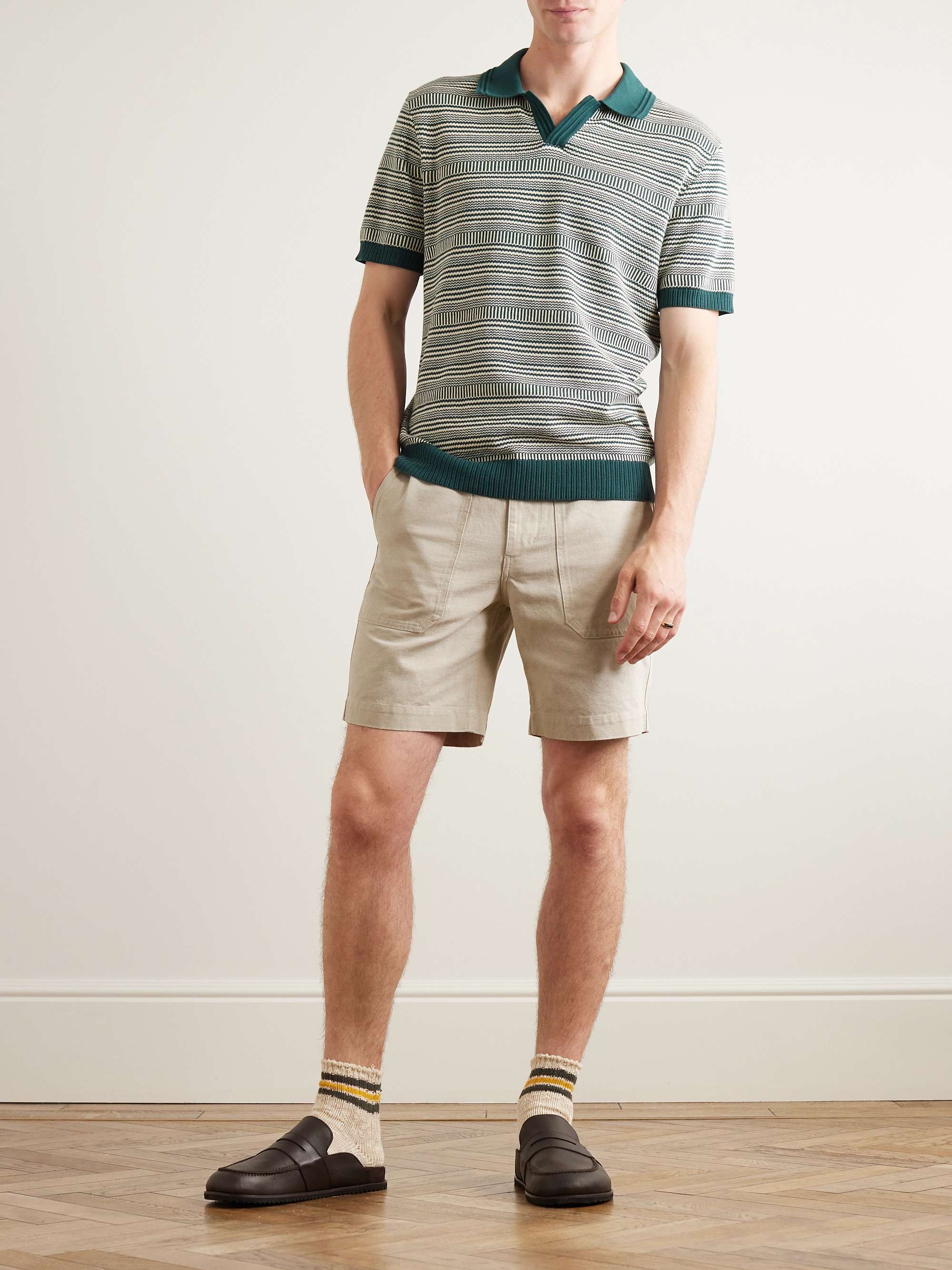 MR P. Straight-Leg Cotton-Twill Cargo Shorts for Men | MR PORTER