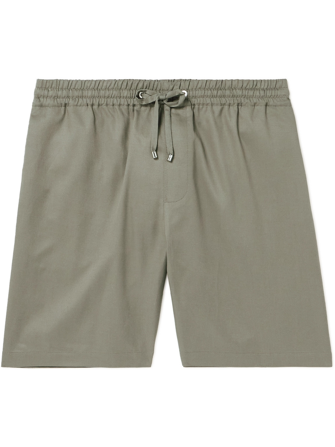 Wide-Leg TENCEL™ Lyocell and Cotton-Blend Twill Drawstring Shorts