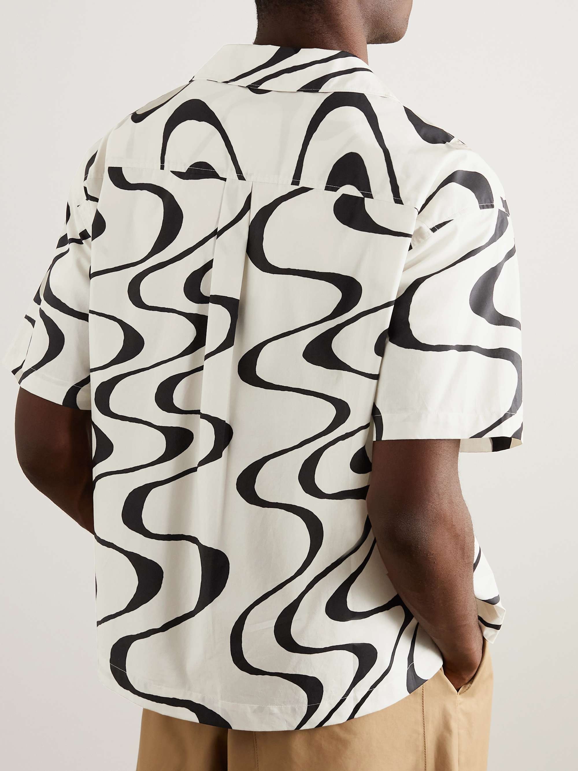 FRAME Camp-Collar Printed Organic Cotton Shirt for Men | MR PORTER