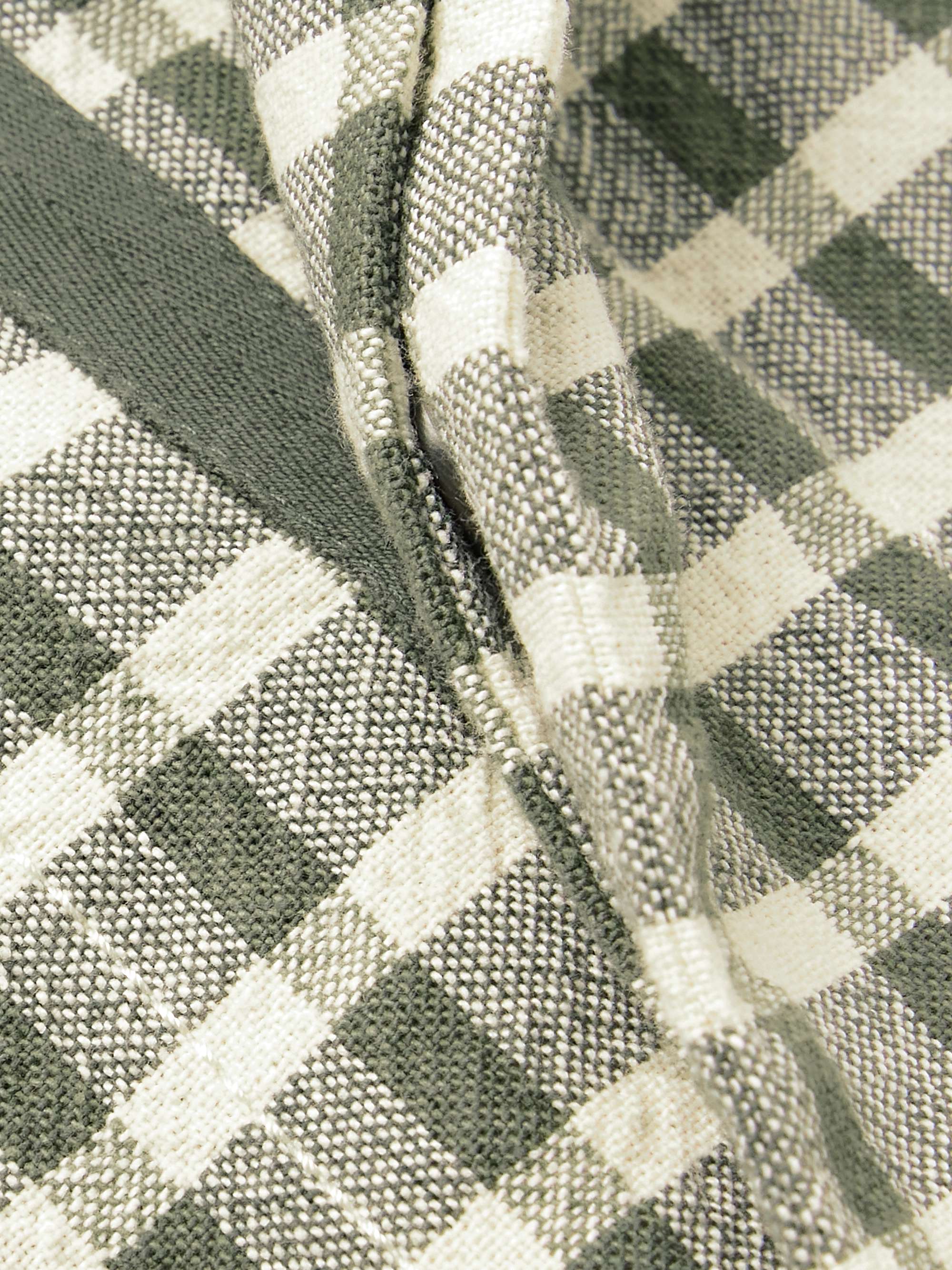 MR P. Checked Cotton Shirt Jacket