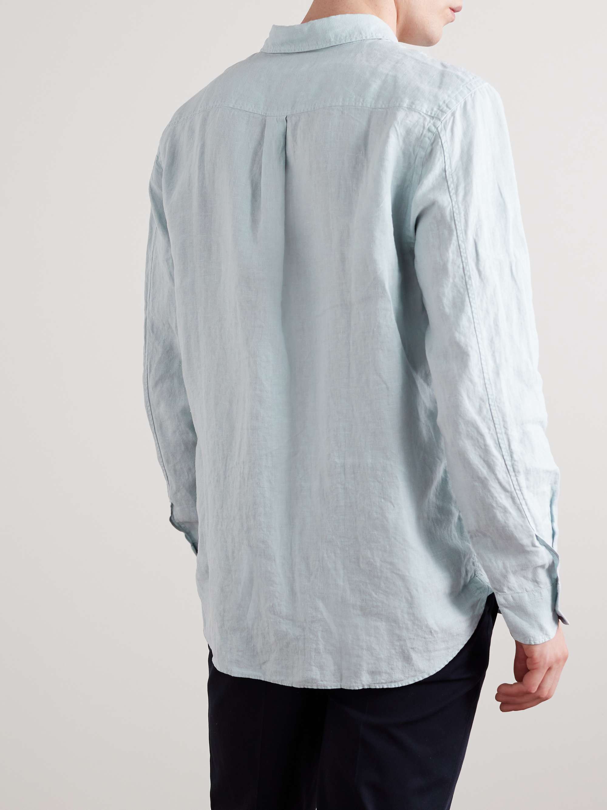 MR P. Garment-Dyed Linen Shirt