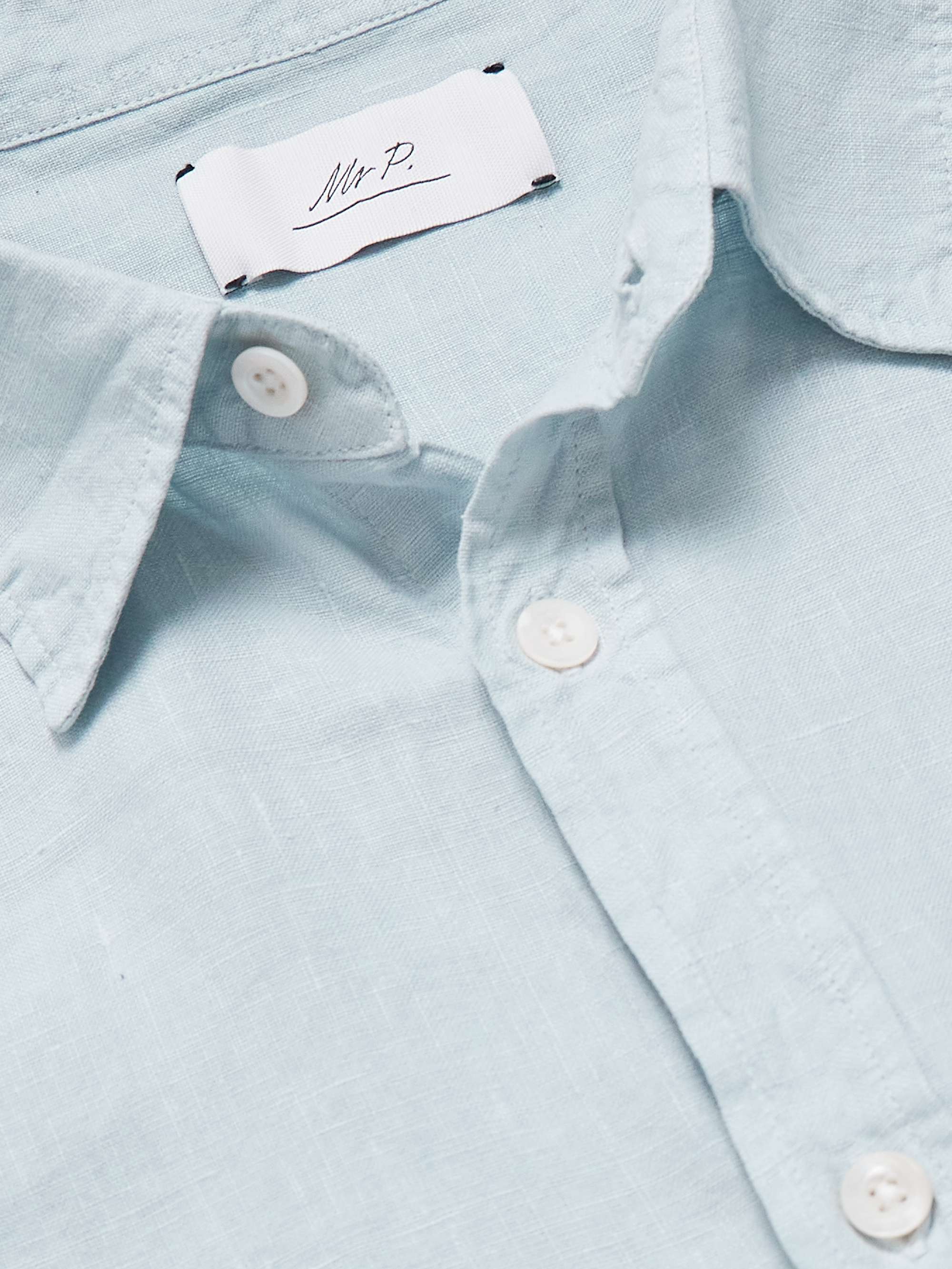 MR P. Garment-Dyed Linen Shirt