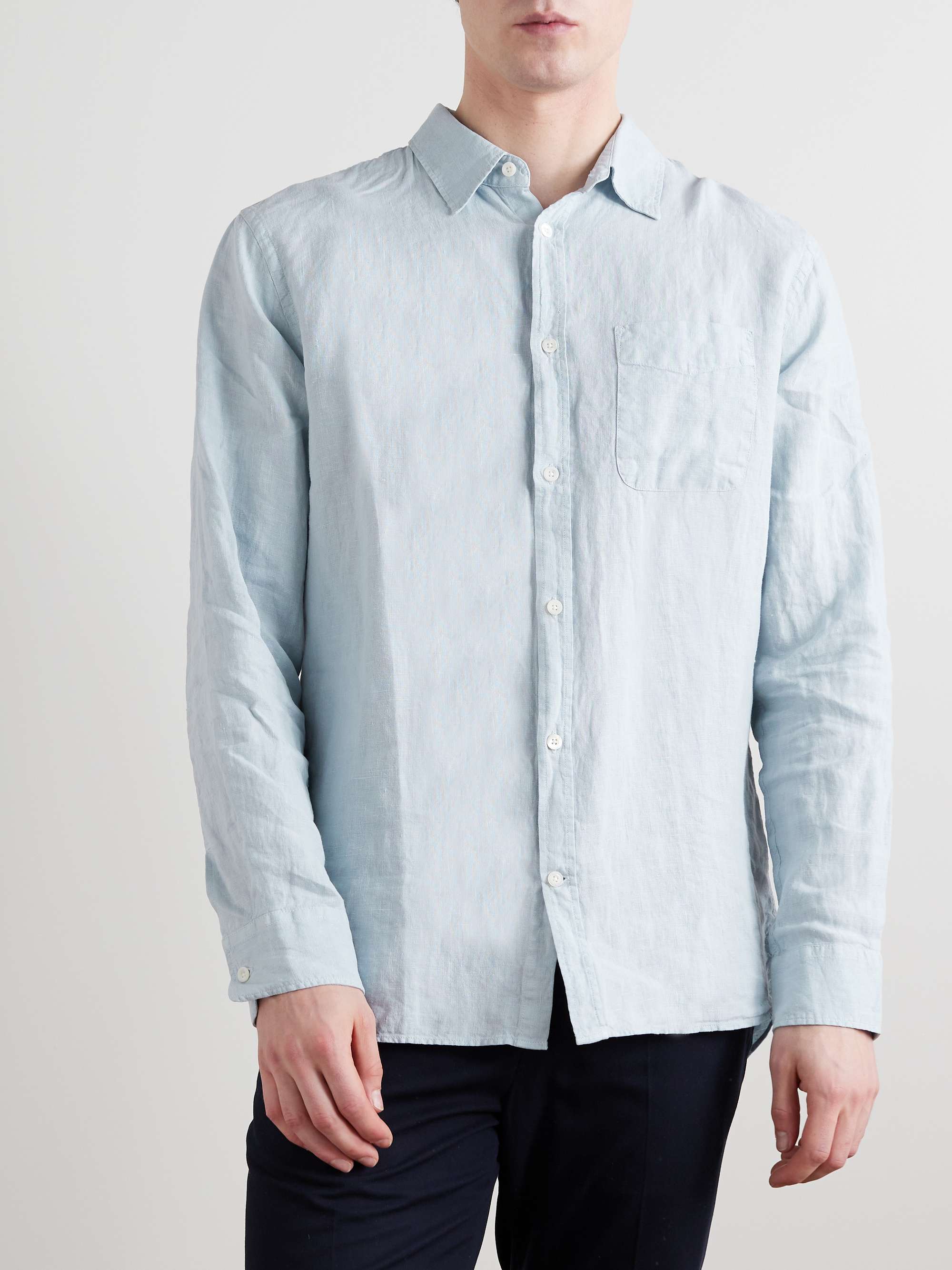 MR P. Garment-Dyed Linen Shirt