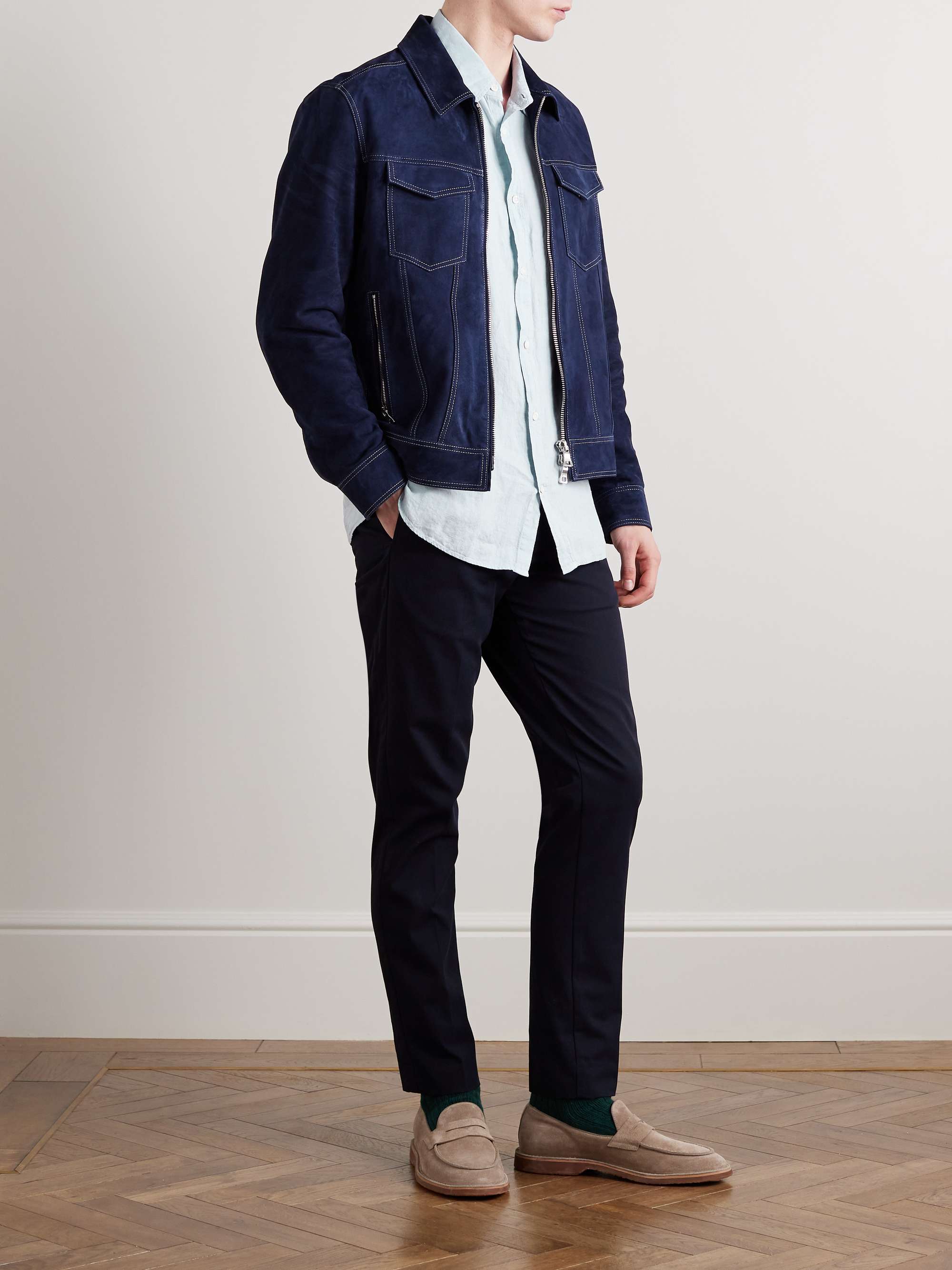 MR P. Garment-Dyed Linen Shirt