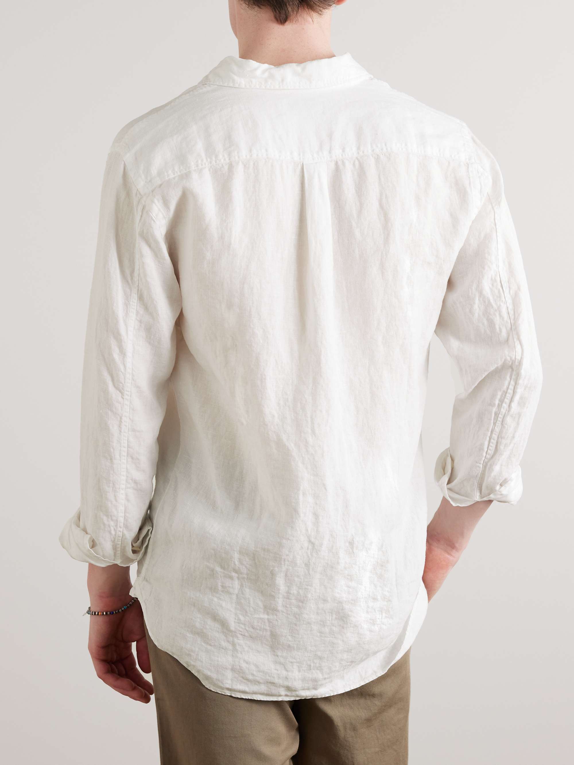 MR P. Garment-Dyed Linen Shirt for Men | MR PORTER