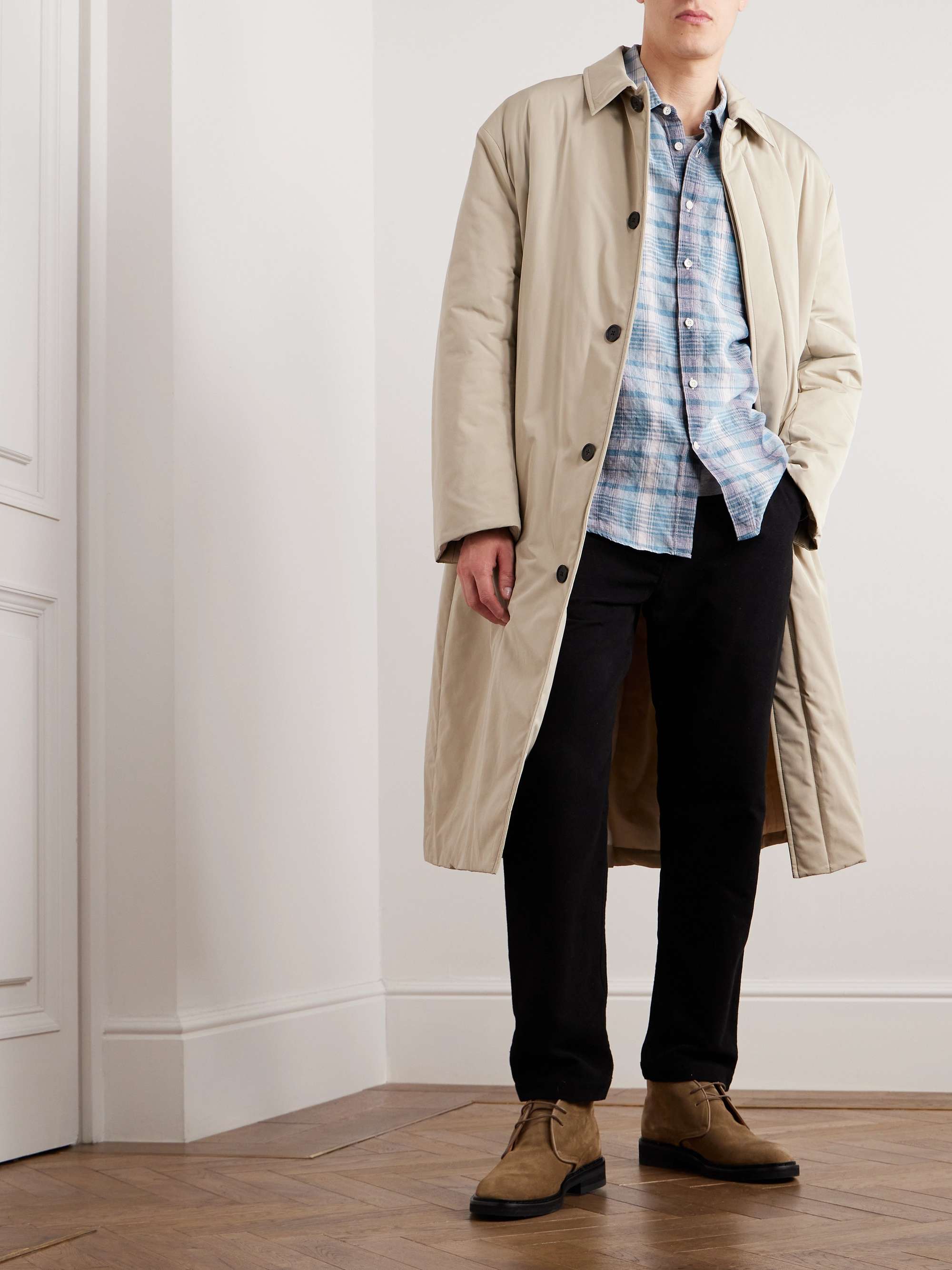 MR P. Checked Linen Shirt