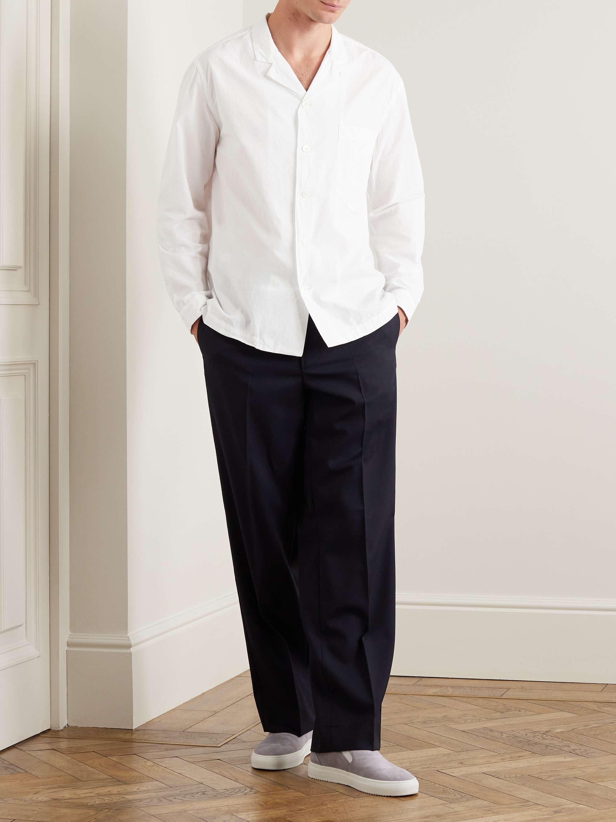 BARENA Camp-Collar Cotton Shirt for Men | MR PORTER