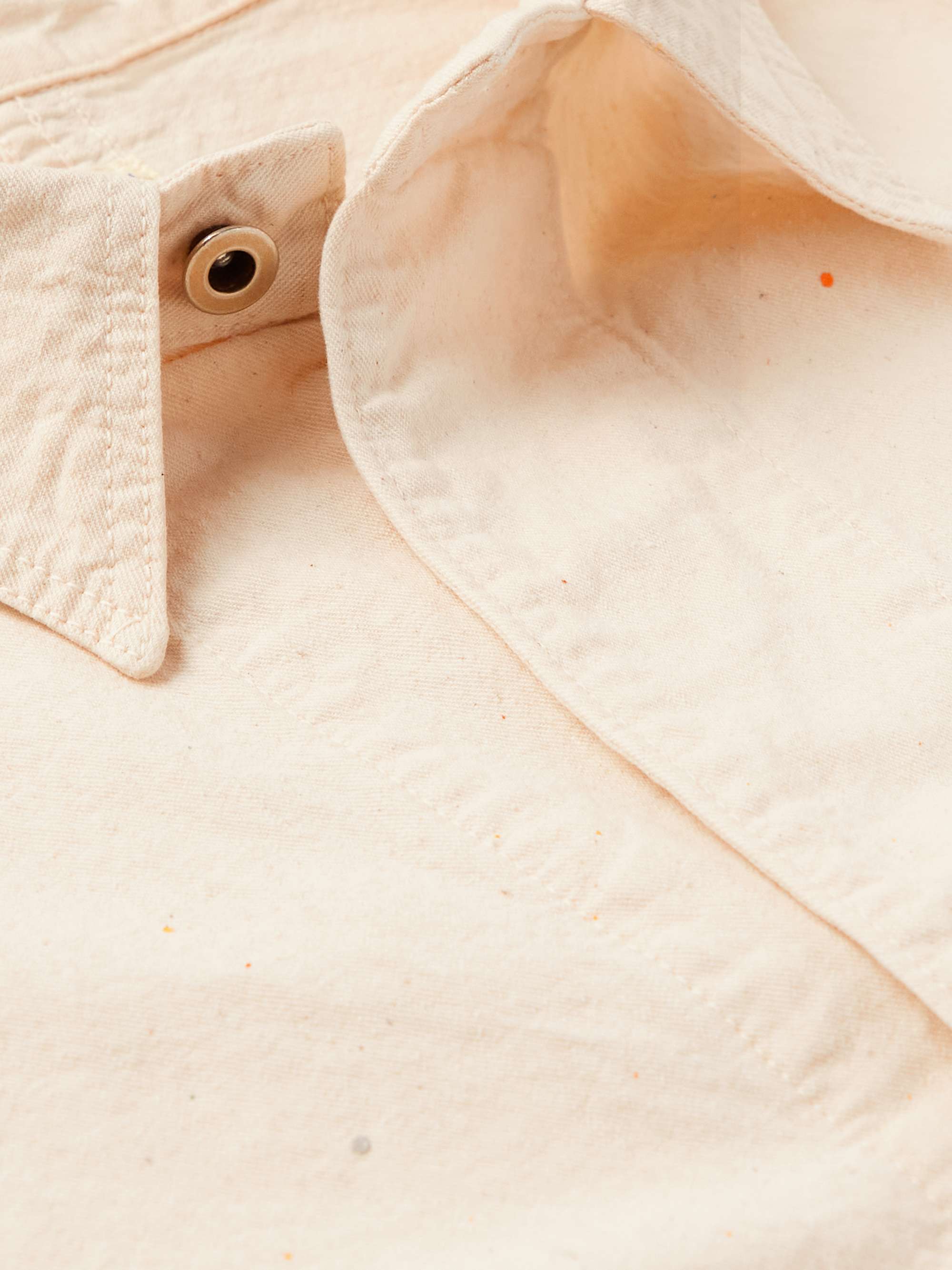 ORSLOW Paint-Splattered Cotton-Twill Jacket