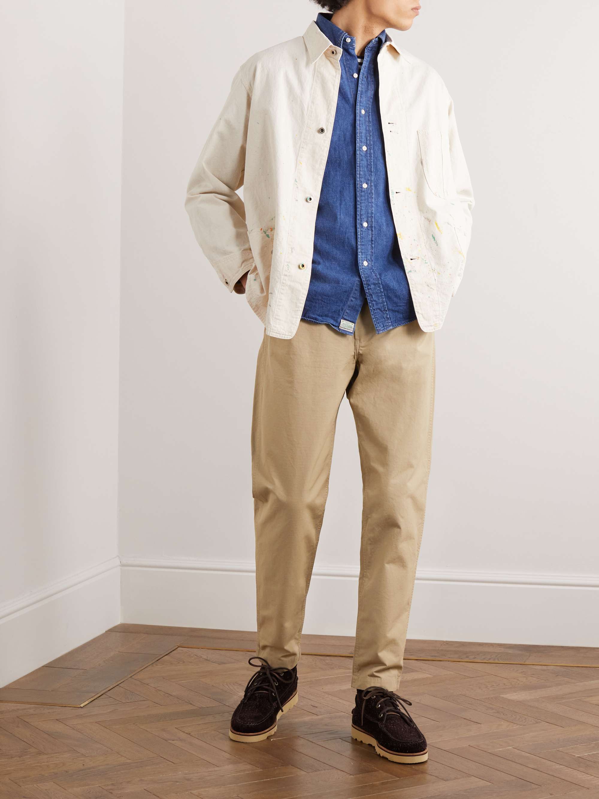 ORSLOW New Yorker Straight Leg Cotton-Ripstop Trousers