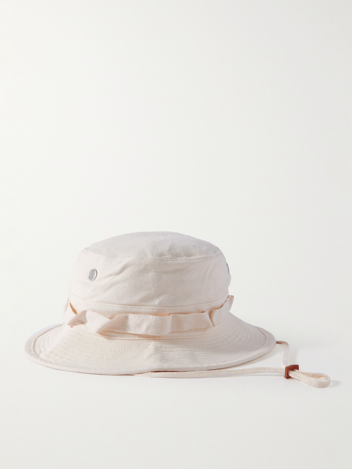 Orslow Bucket Hat With Lace In Beige