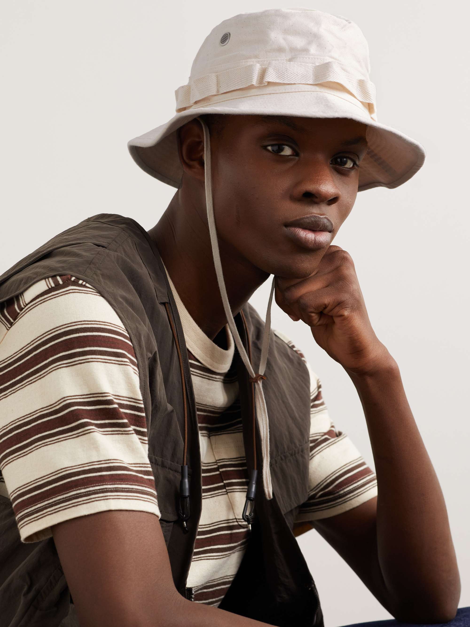 White Denim Bucket Hat | ORSLOW | MR PORTER