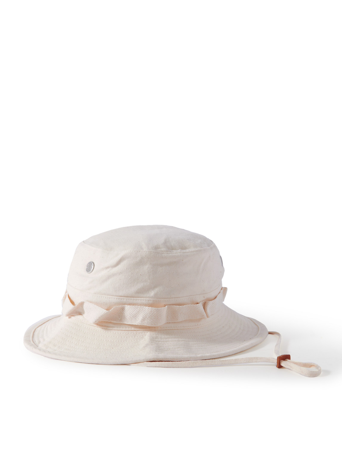 Orslow Bucket Hat With Lace In Beige