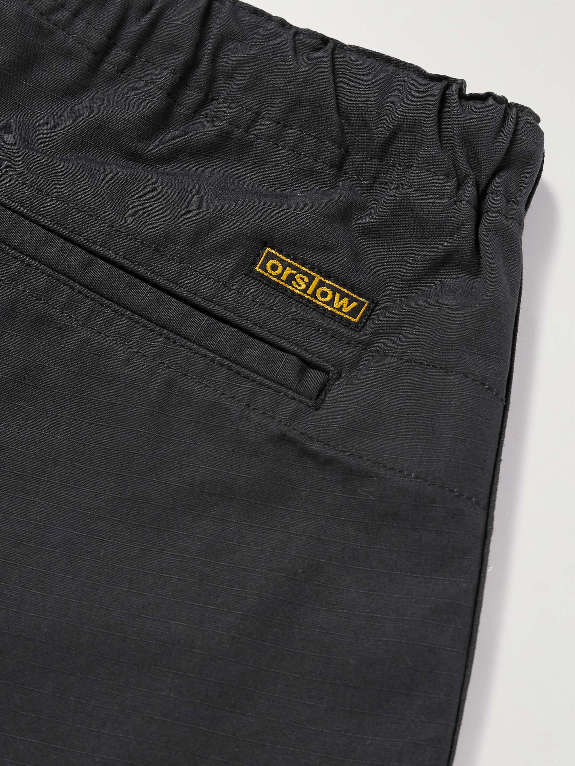 ORSLOW Straight-Leg Cotton-Ripstop Drawstring Shorts