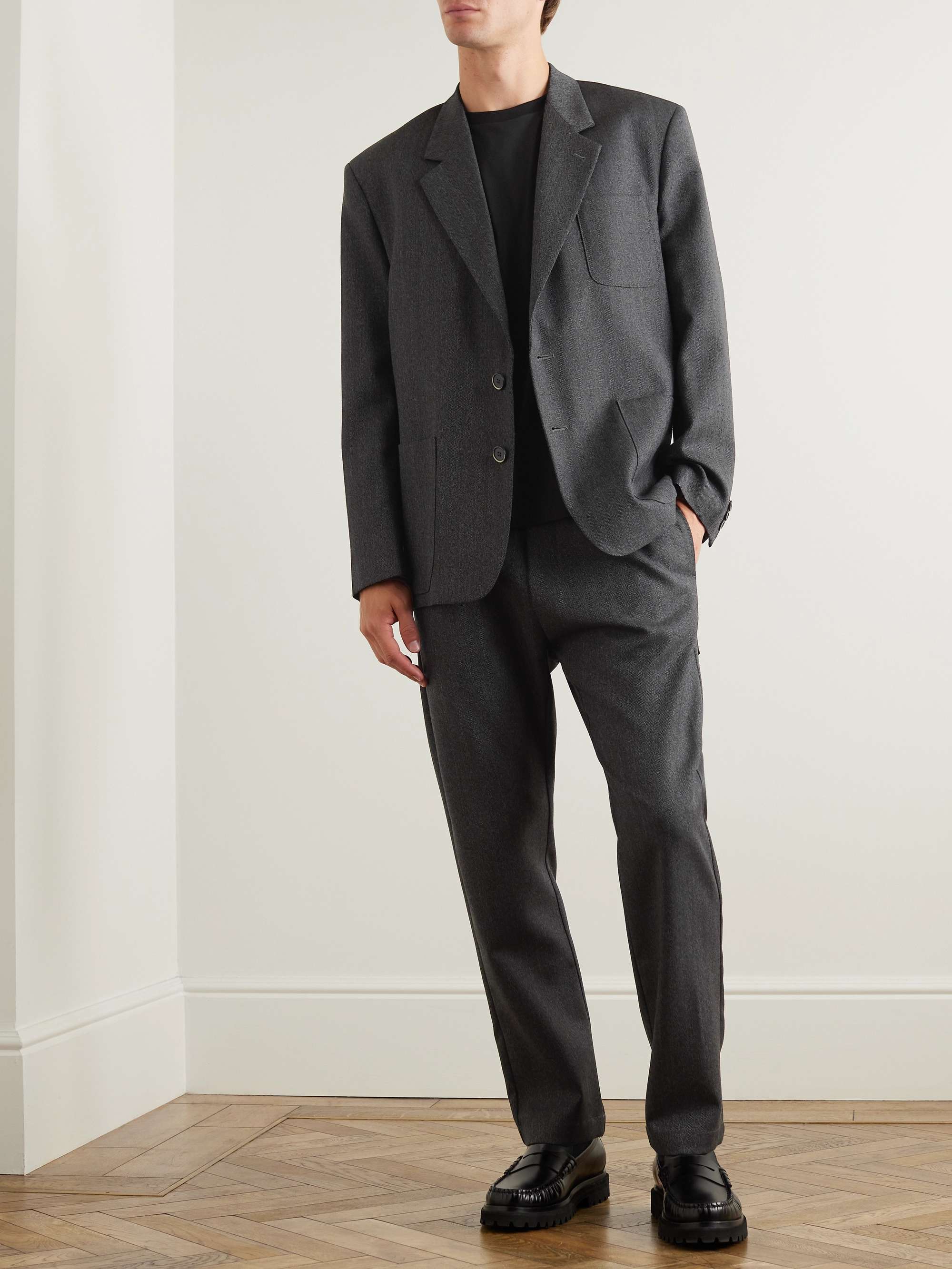 BARENA Virgin Wool Herringbone Blazer for Men | MR PORTER