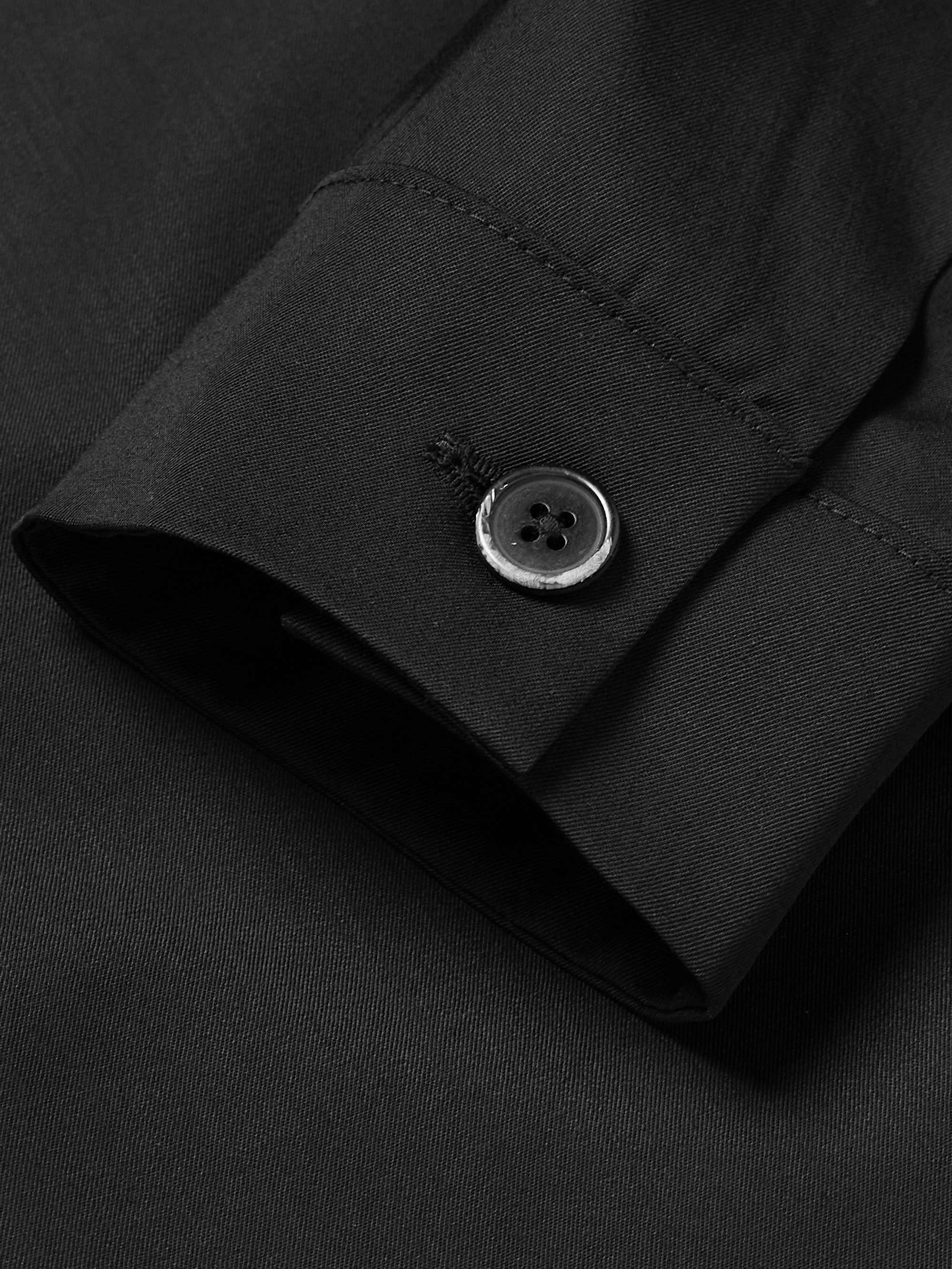 BARENA Cedrone Garment-Dyed Stretch-Wool Twill Overshirt for Men | MR ...