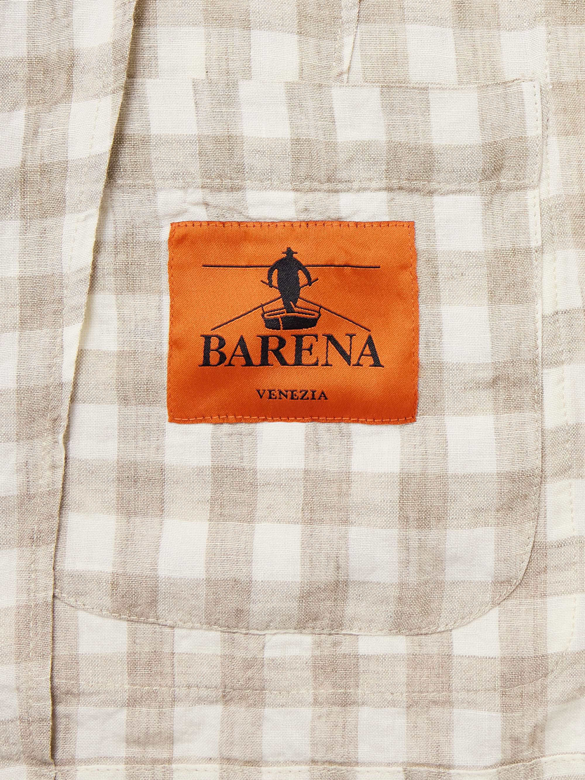 BARENA Borgo Labo Checked Linen Blazer