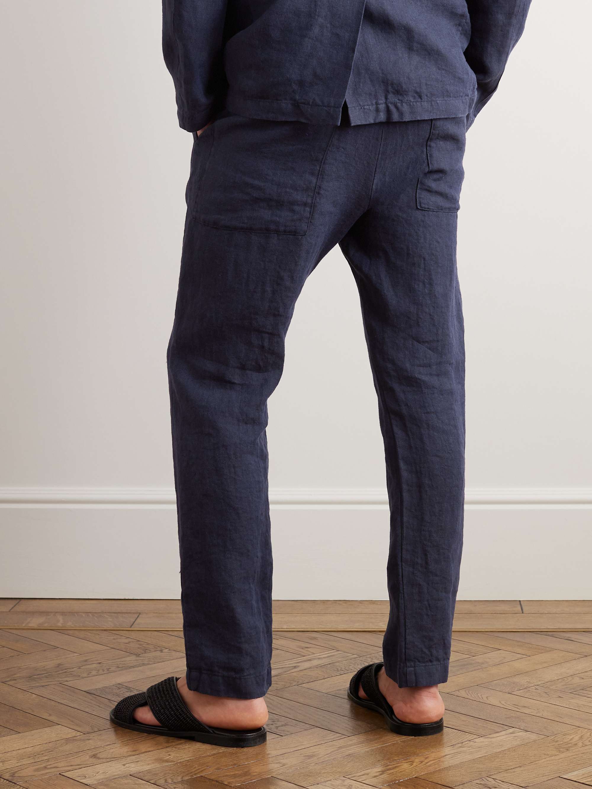 BARENA Bativoga Straight-Leg Linen Trousers for Men | MR PORTER