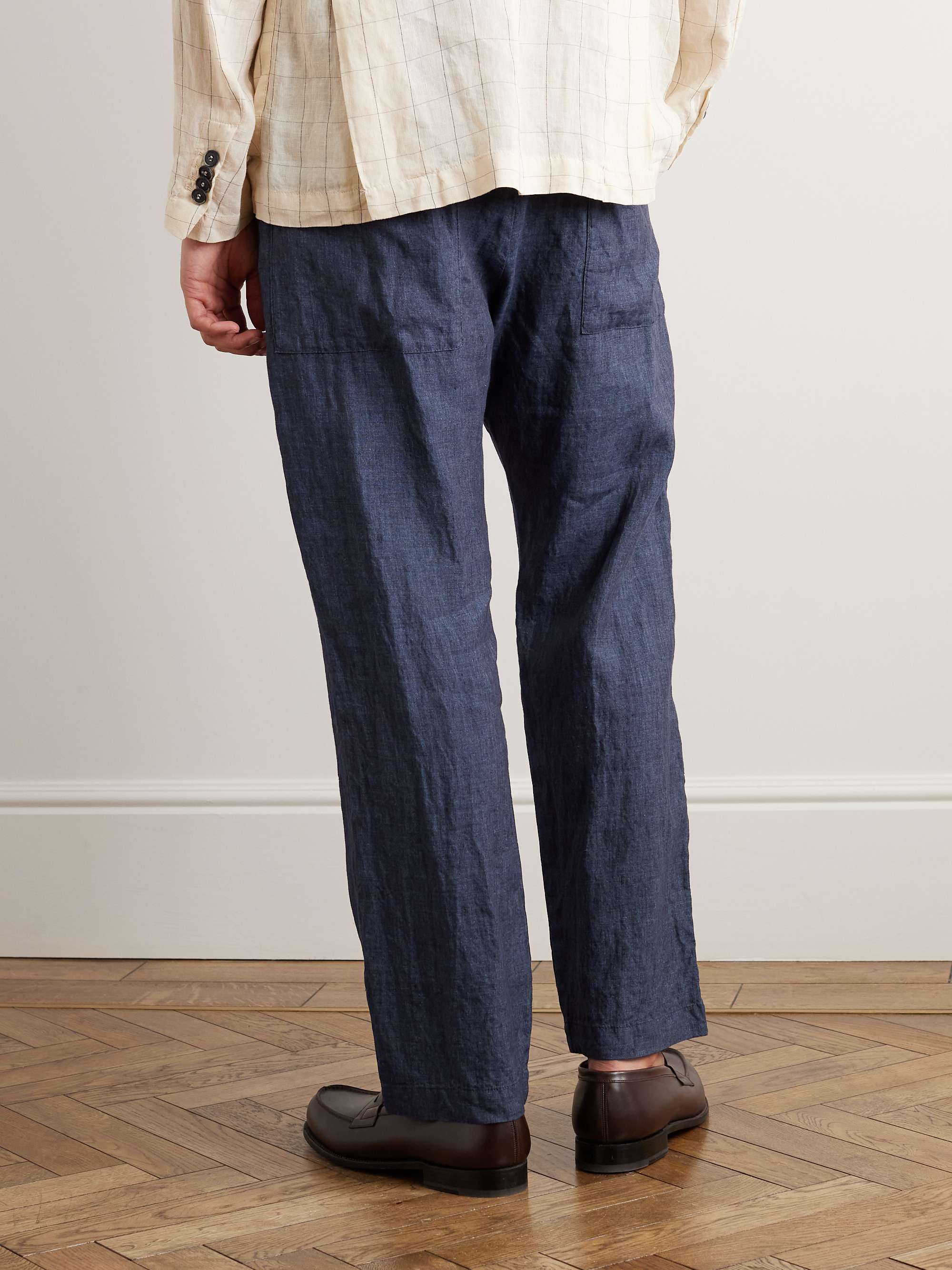 BARENA Straight-Leg Linen Trousers for Men | MR PORTER
