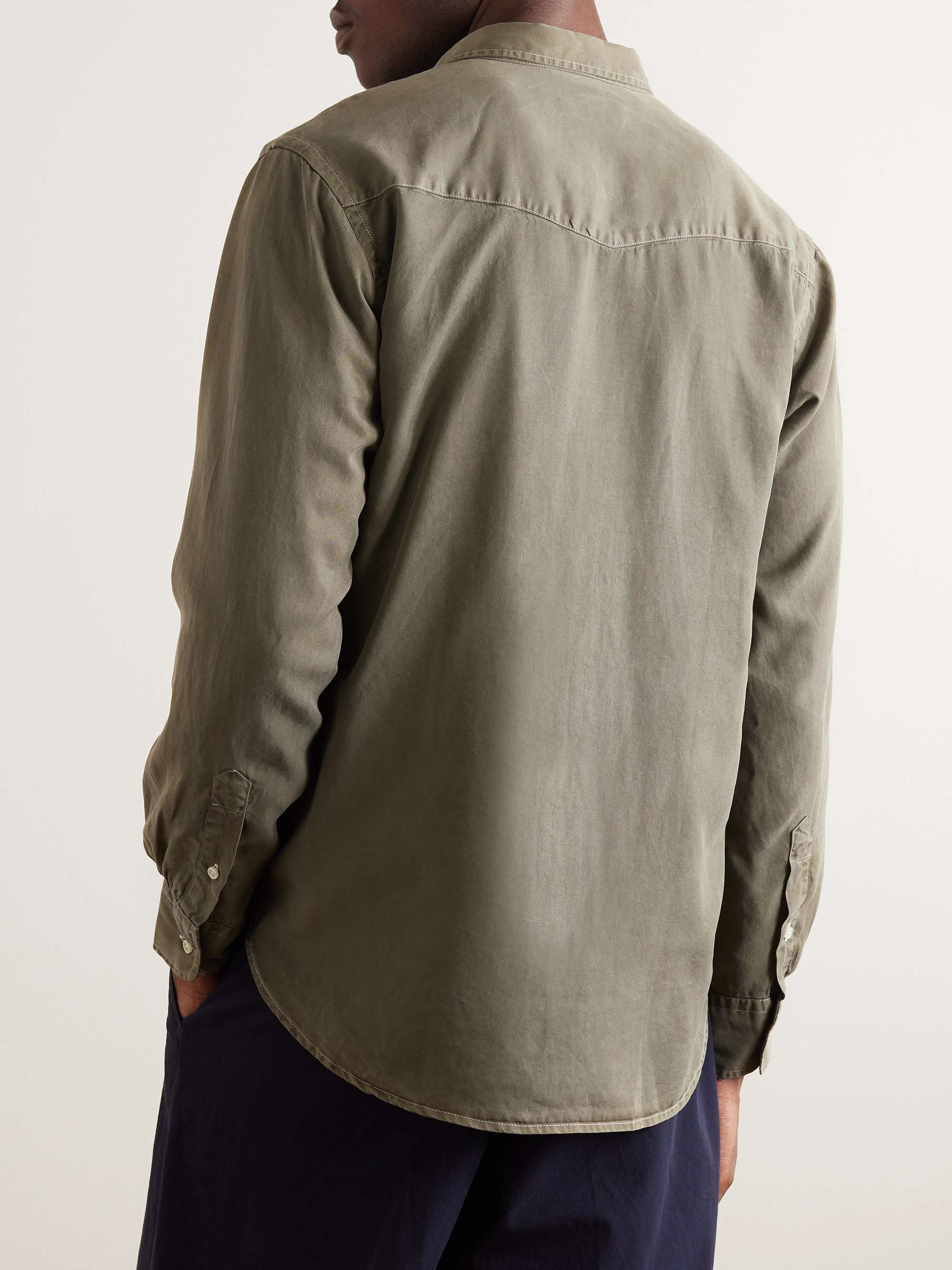 OFFICINE GÉNÉRALE Lipp Garment-Dyed Lyocell Shirt for Men | MR PORTER