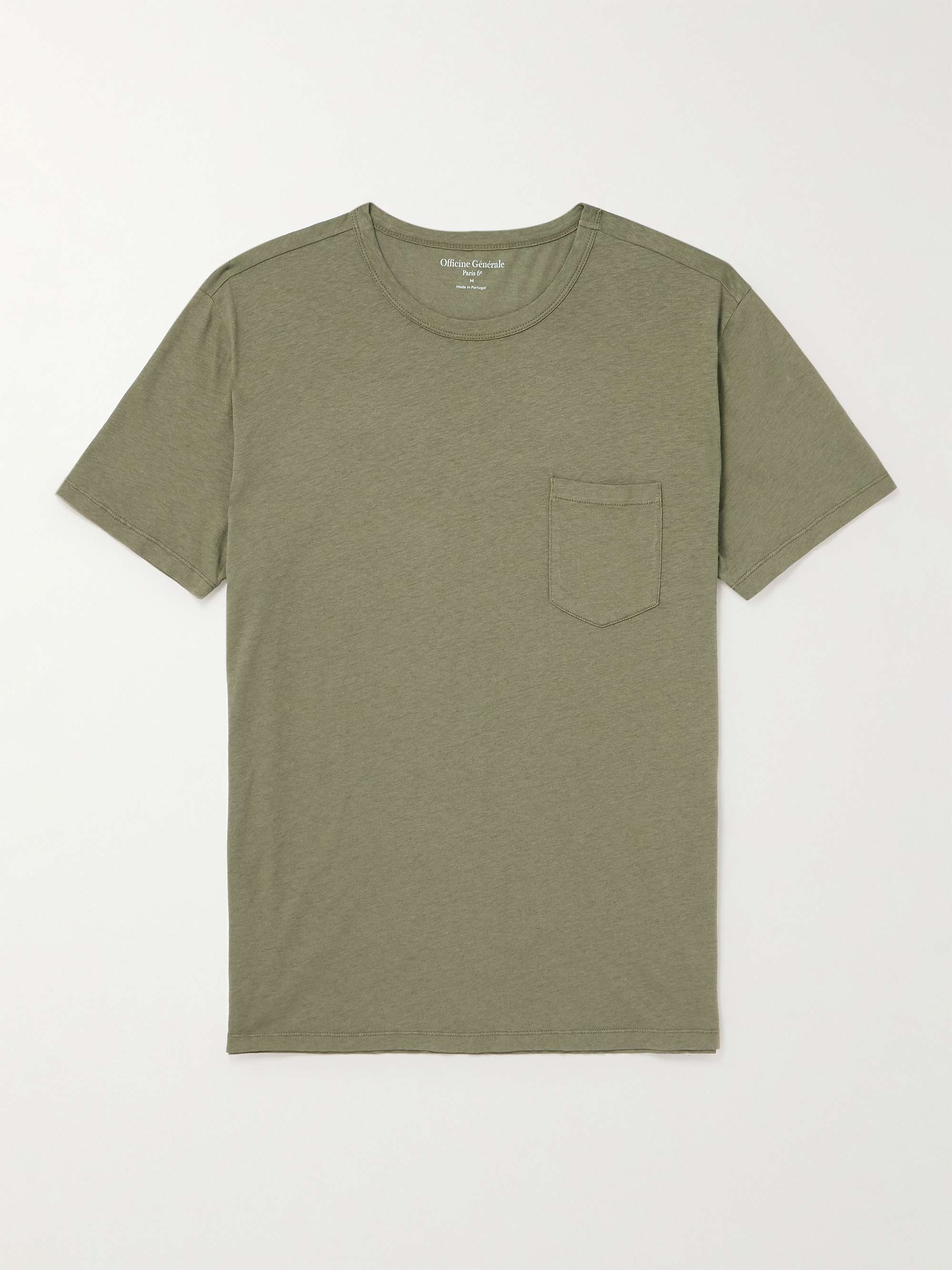 OFFICINE GÉNÉRALE Slub Cotton-Blend Jersey T-Shirt for Men | MR PORTER