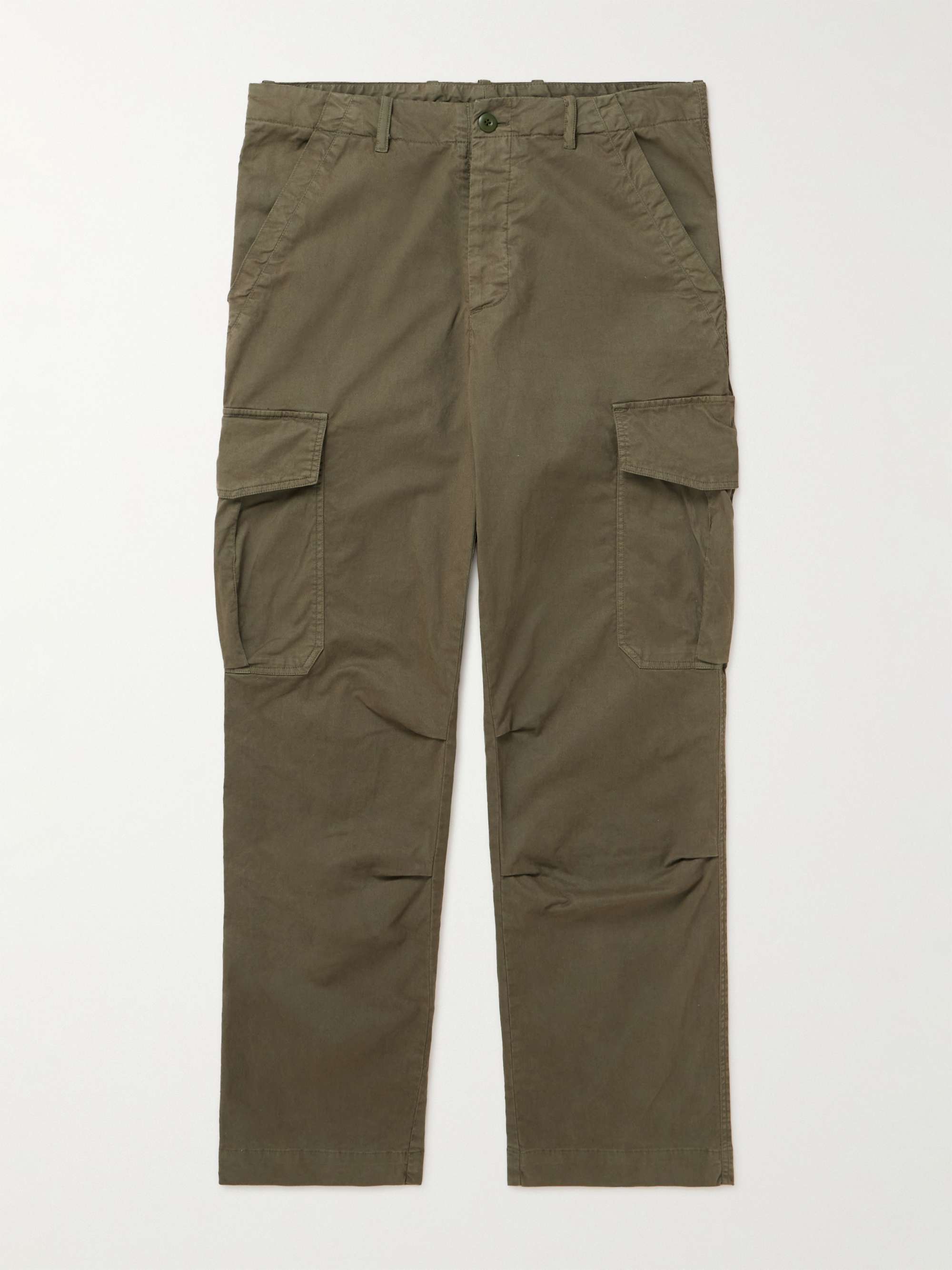 OFFICINE GÉNÉRALE Kenny Straight-Leg Cotton-Blend Cargo Trousers for ...