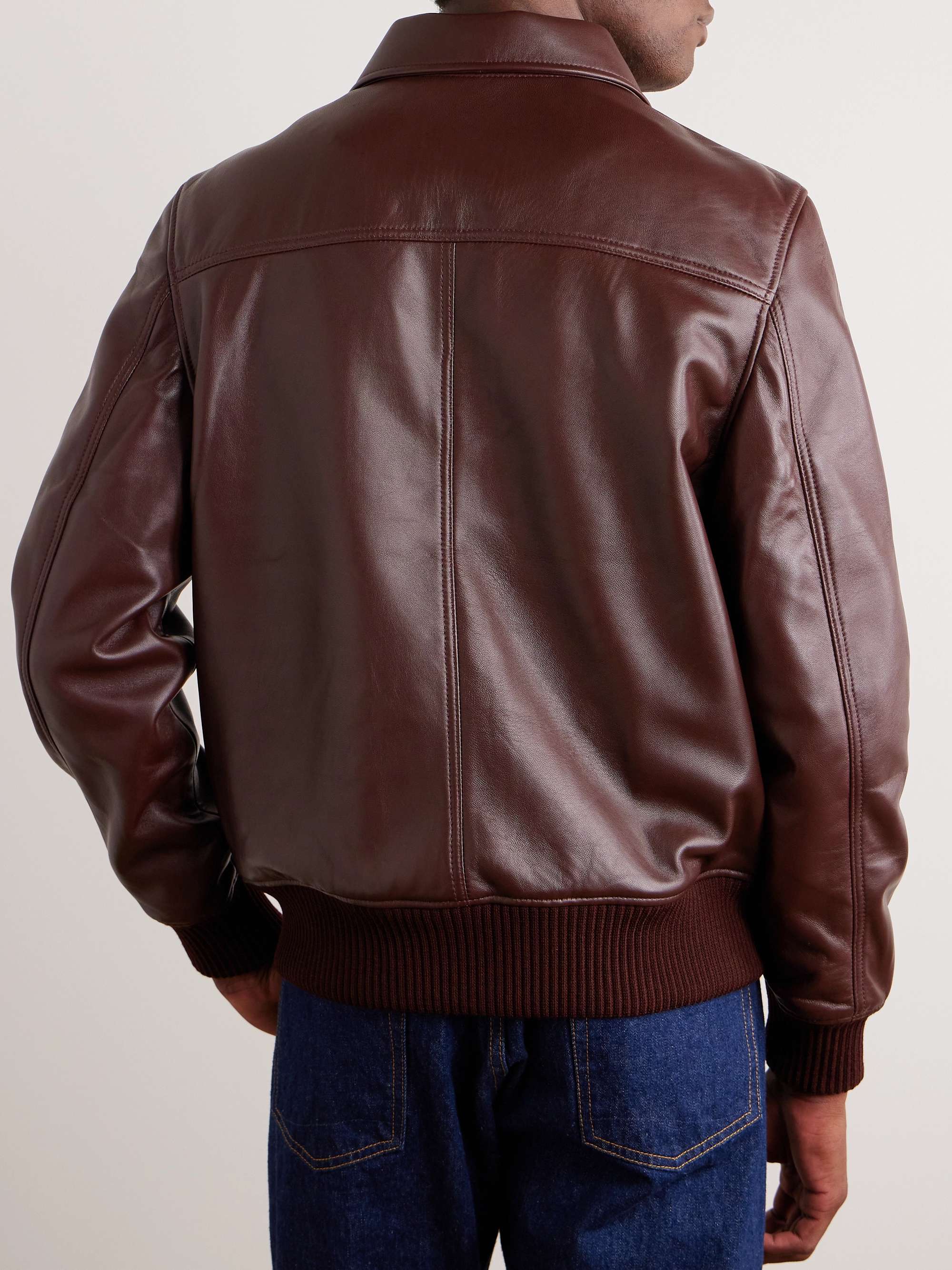 OFFICINE GÉNÉRALE Gianni Leather Jacket for Men | MR PORTER