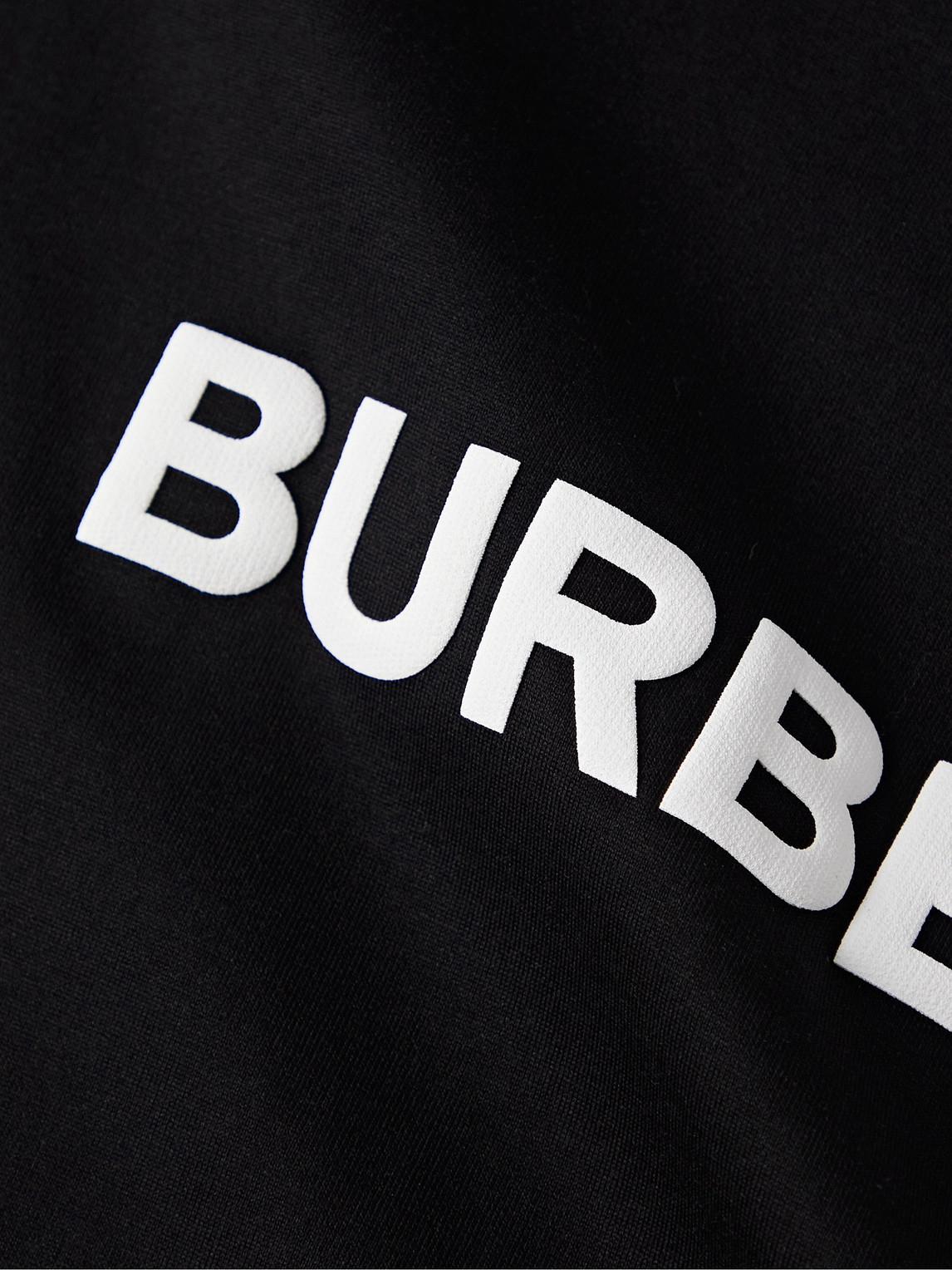 Shop Burberry Logo-print Cotton-blend Jersey T-shirt In Black