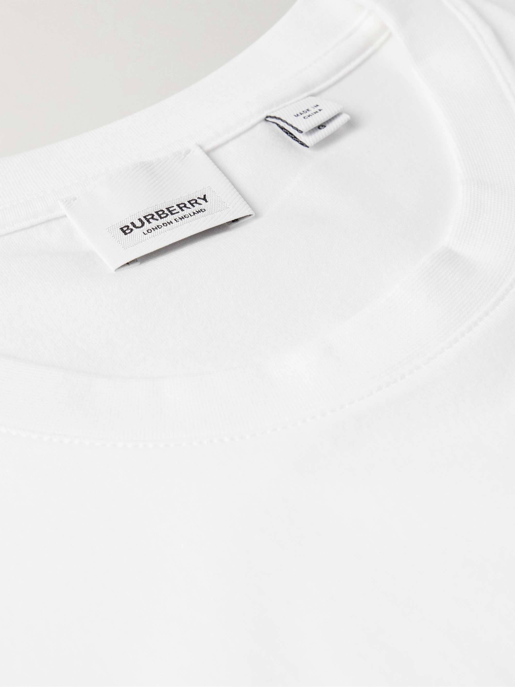 BURBERRY Oversized Logo-Print Cotton-Jersey T-Shirt