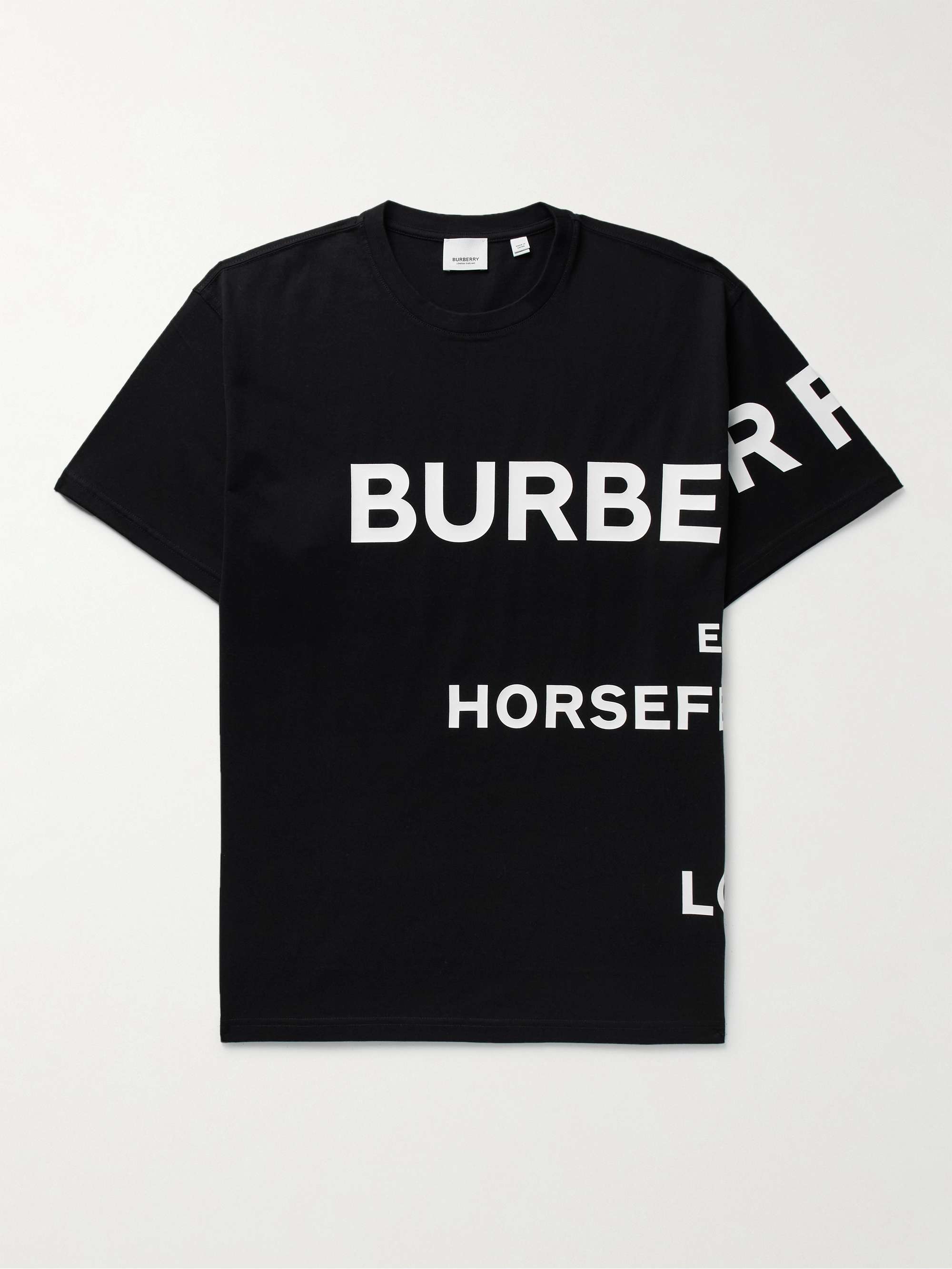 BURBERRY Oversized Logo-Print Cotton-Jersey T-Shirt