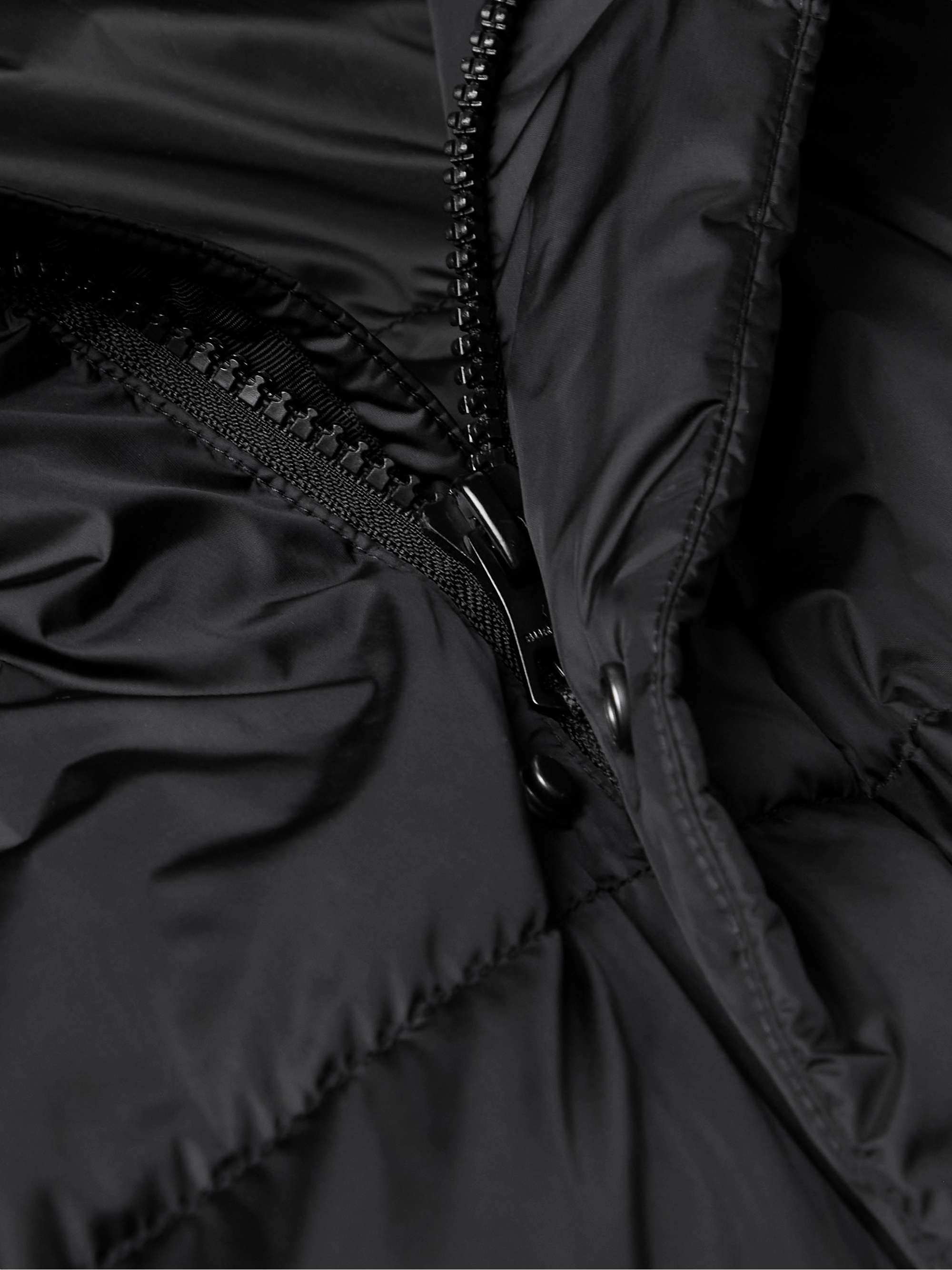 BURBERRY Convertible Logo-Appliquéd Quilted Shell Hooded Down Jacket