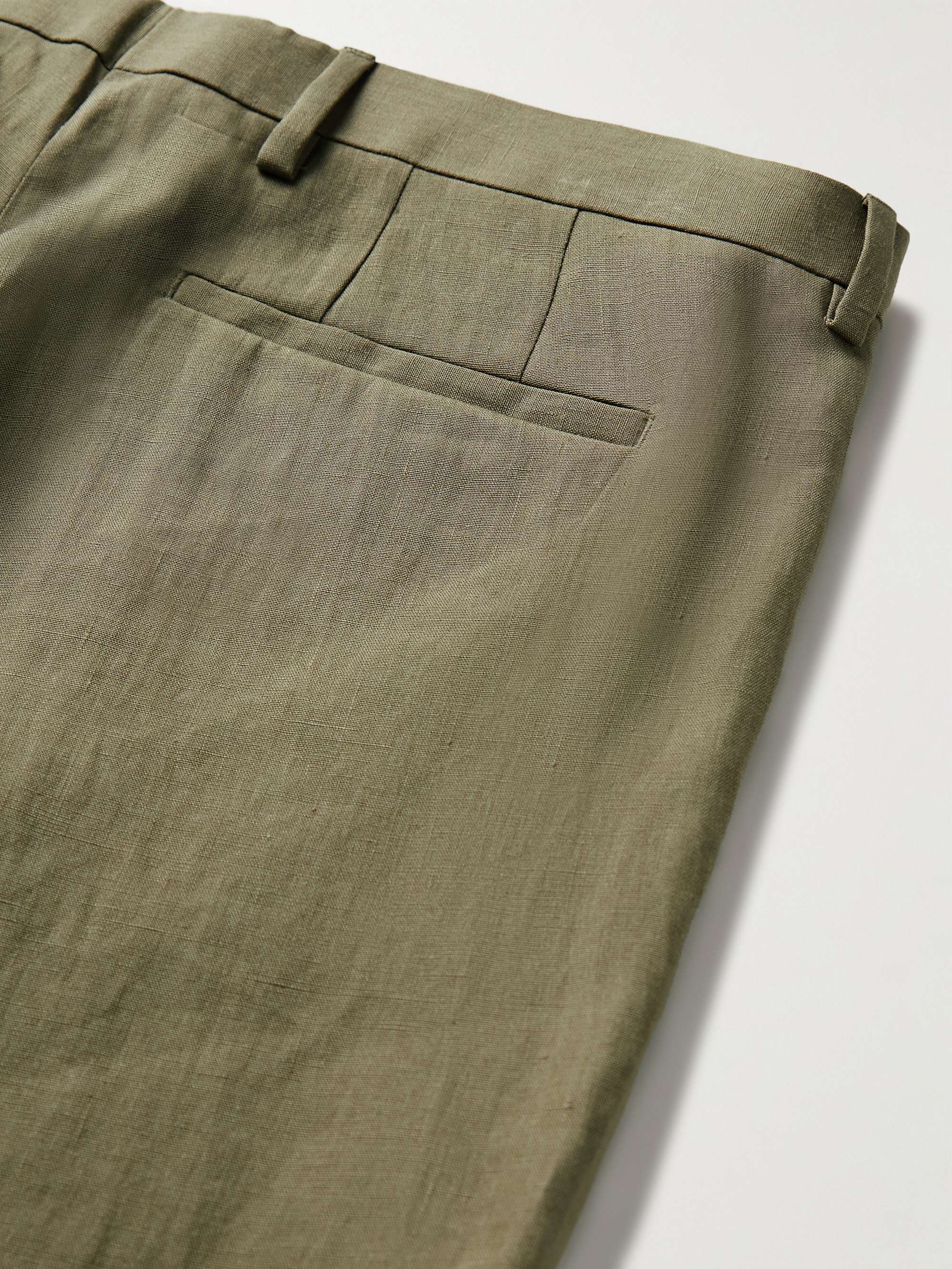 PAUL SMITH Pantaloni slim-fit in lino
