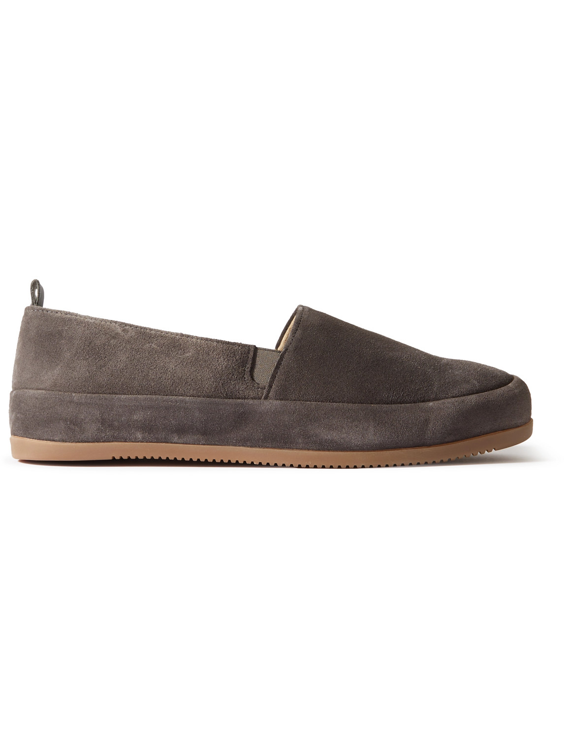 Mulo Suede Loafers In Brown
