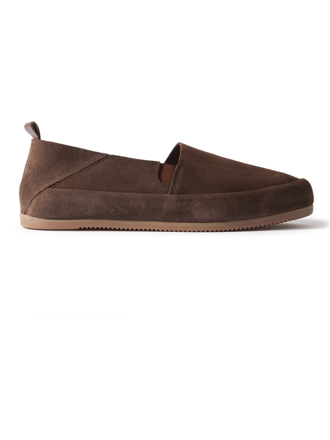 Travel Collapsible-Heel Suede Loafers