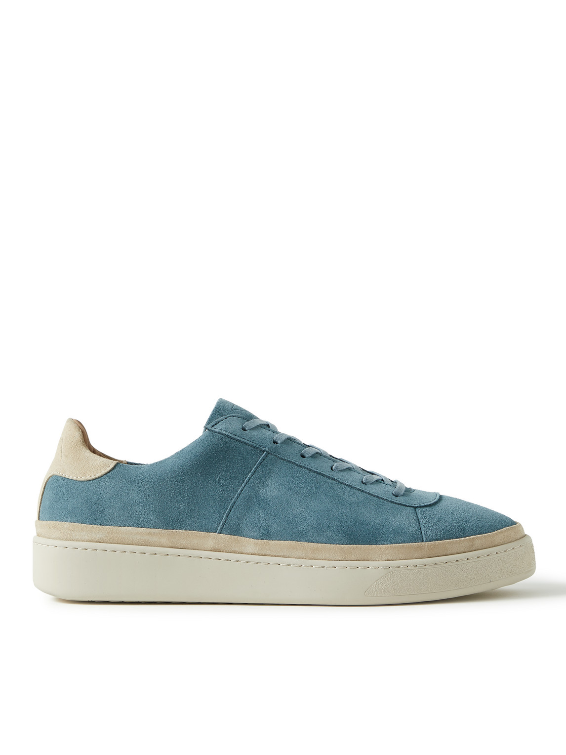 Two-Tone Suede Sneakers