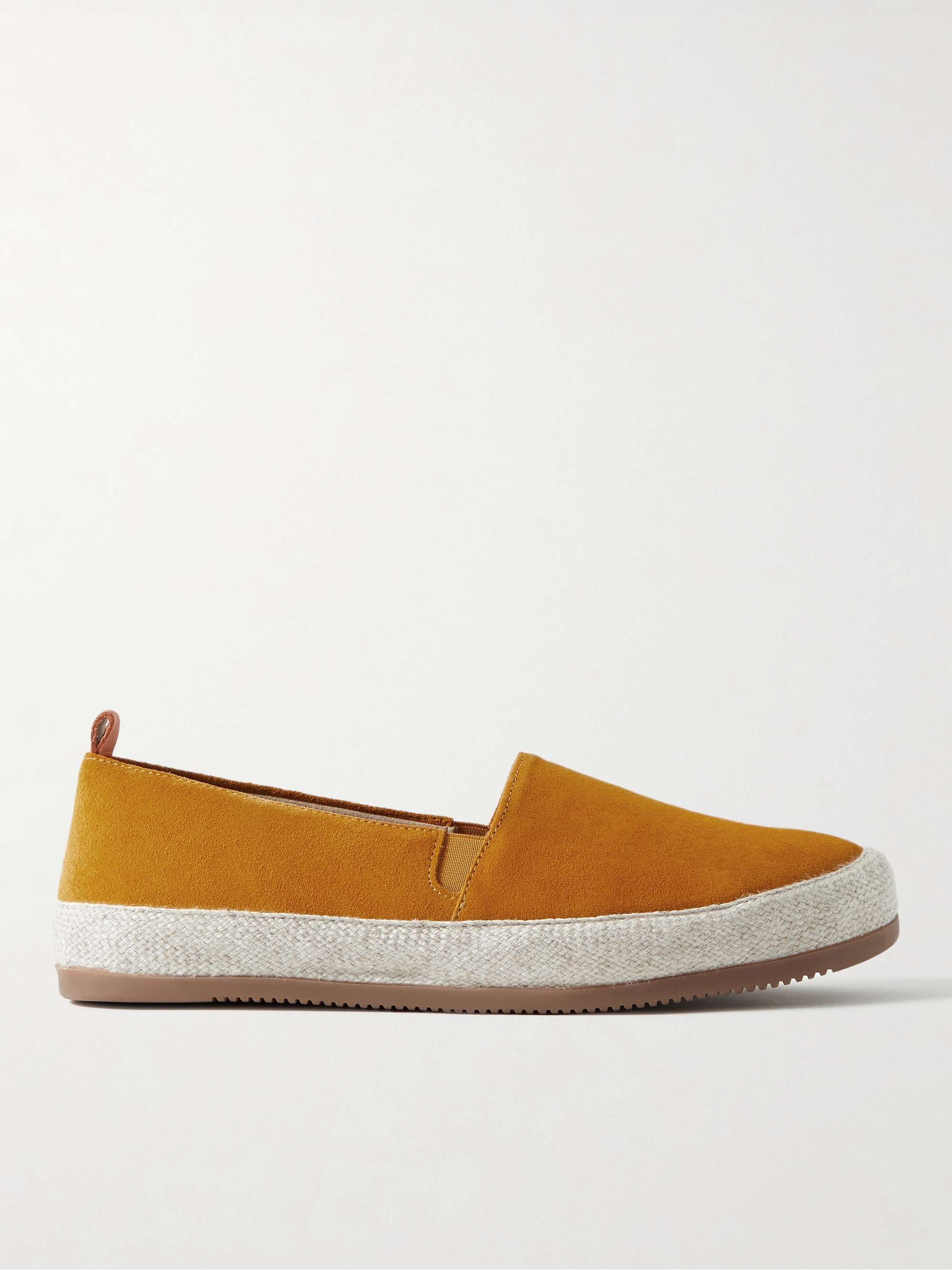 Yellow sales suede espadrilles