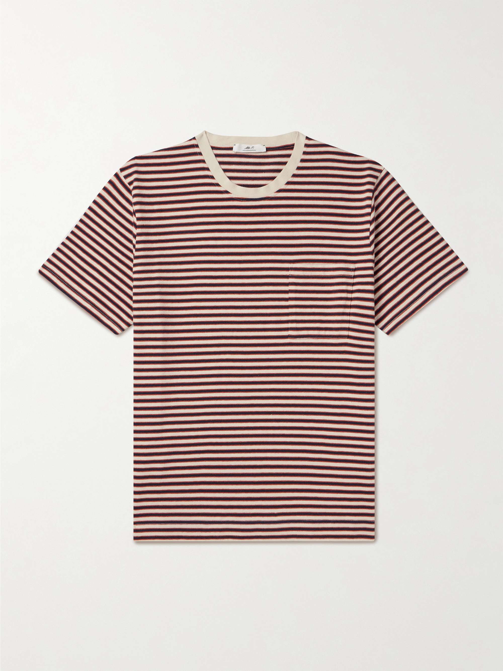 MR P. Striped Organic Cotton-Jersey T-Shirt for Men | MR PORTER