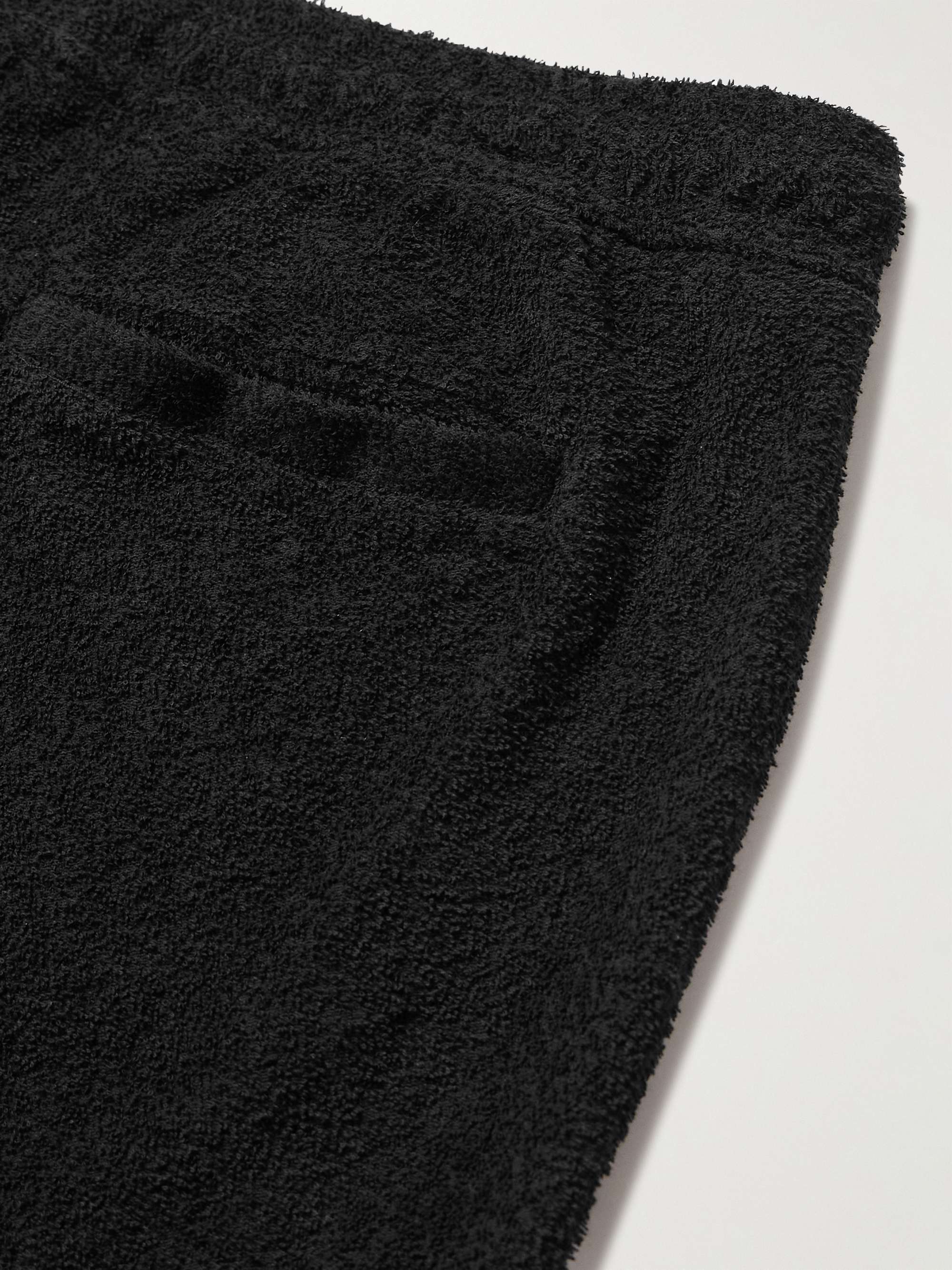 MR P. Straight-Leg Organic Cotton-Terry Drawstring Shorts