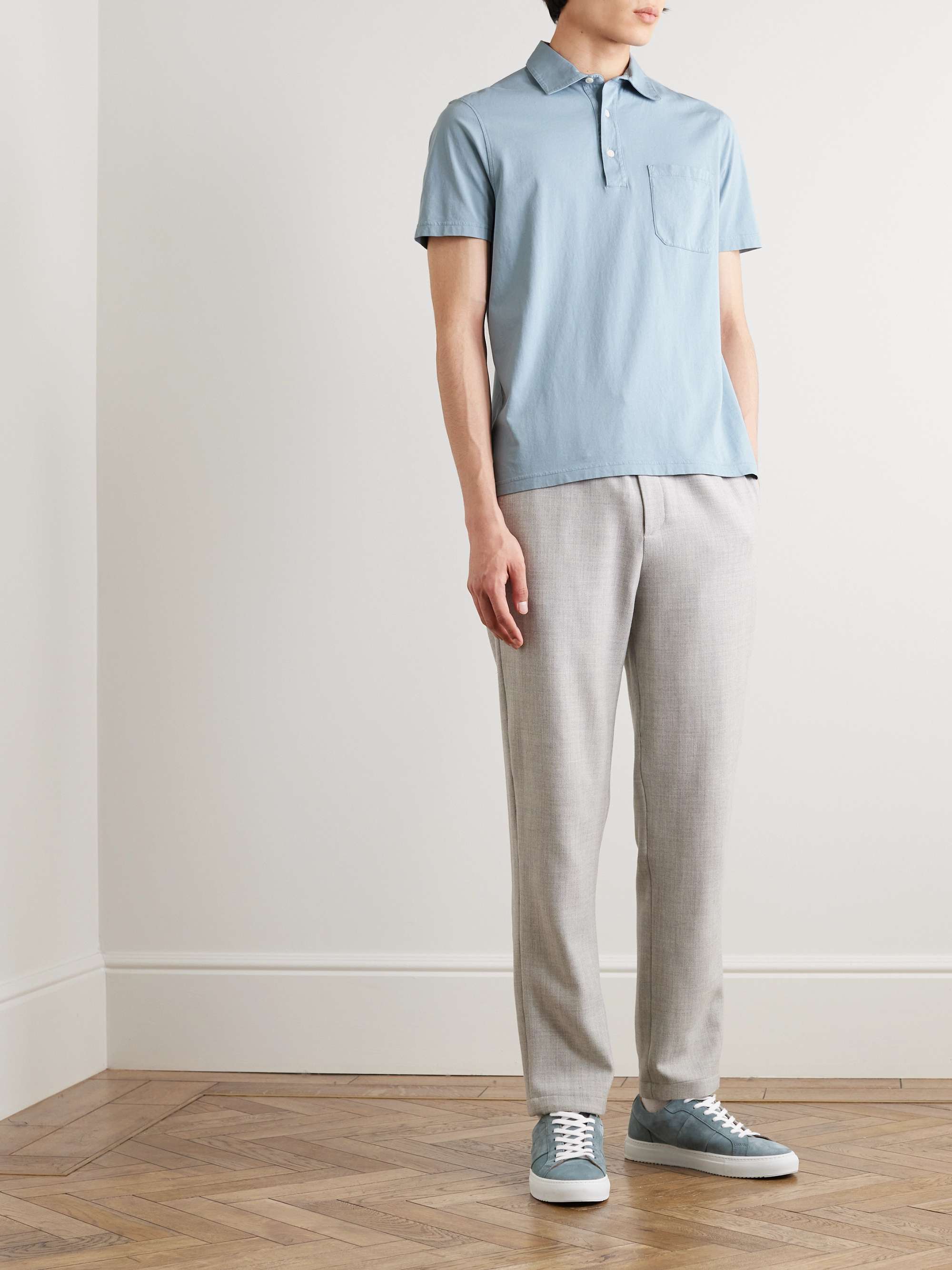 MR P. Garment-Dyed Cotton-Jersey Polo Shirt for Men | MR PORTER