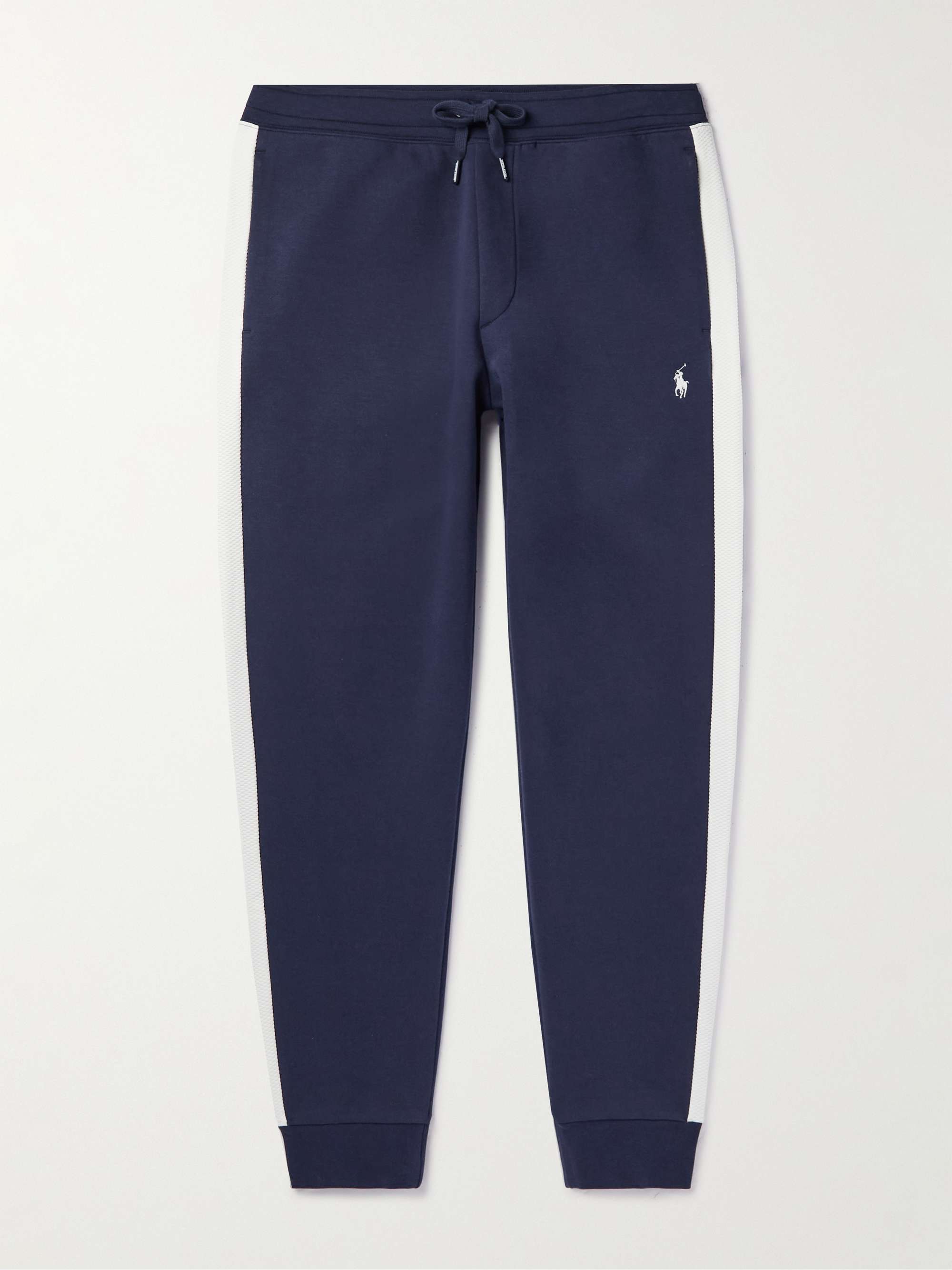 Wimbledon Tapered Mesh-Trimmed Cotton-Blend Track Pants