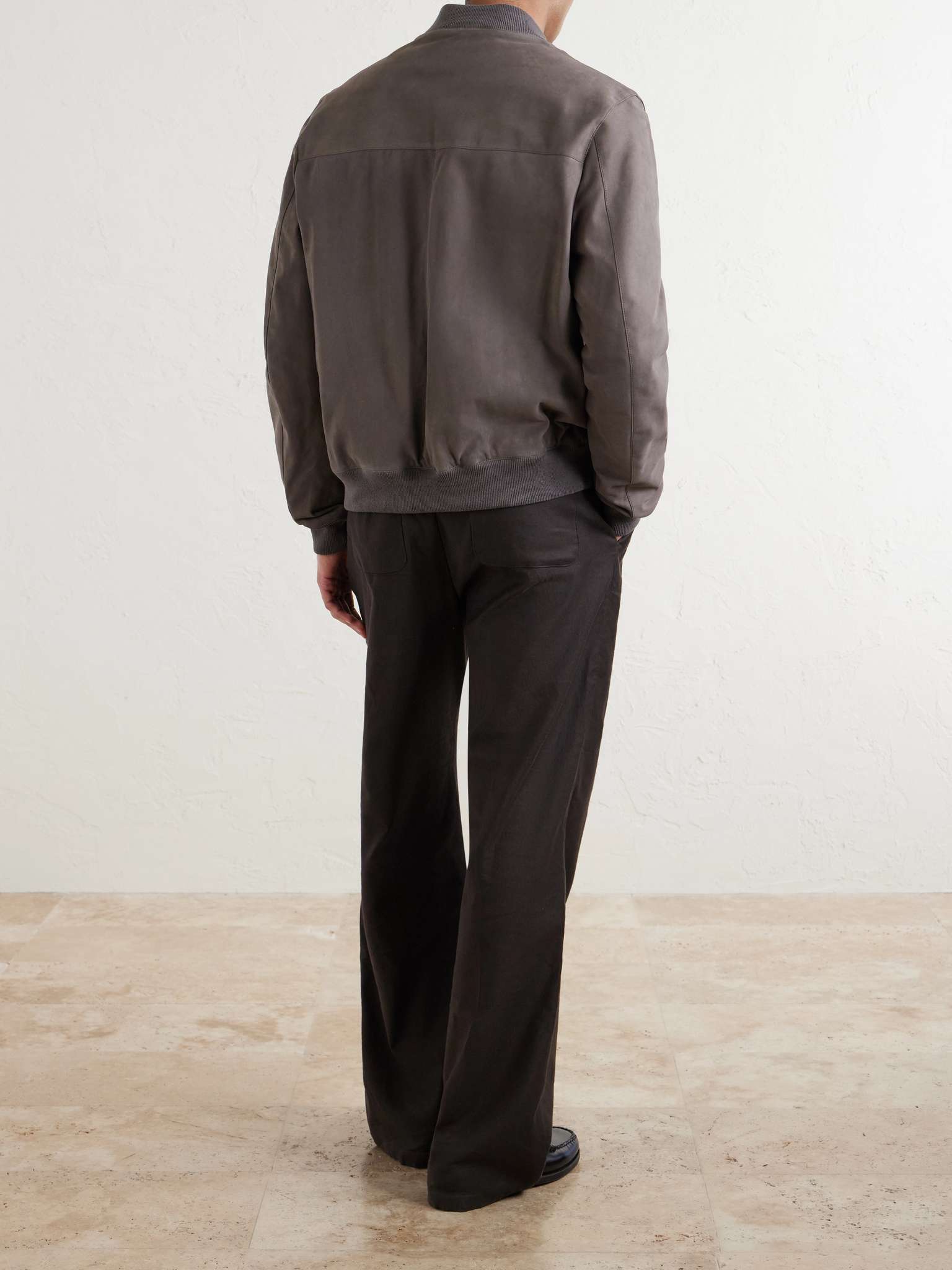 Sovereign Suede Bomber Jacket For Men Tailored Slim Fit With Suede Like Finish Urban Streetwear Essential