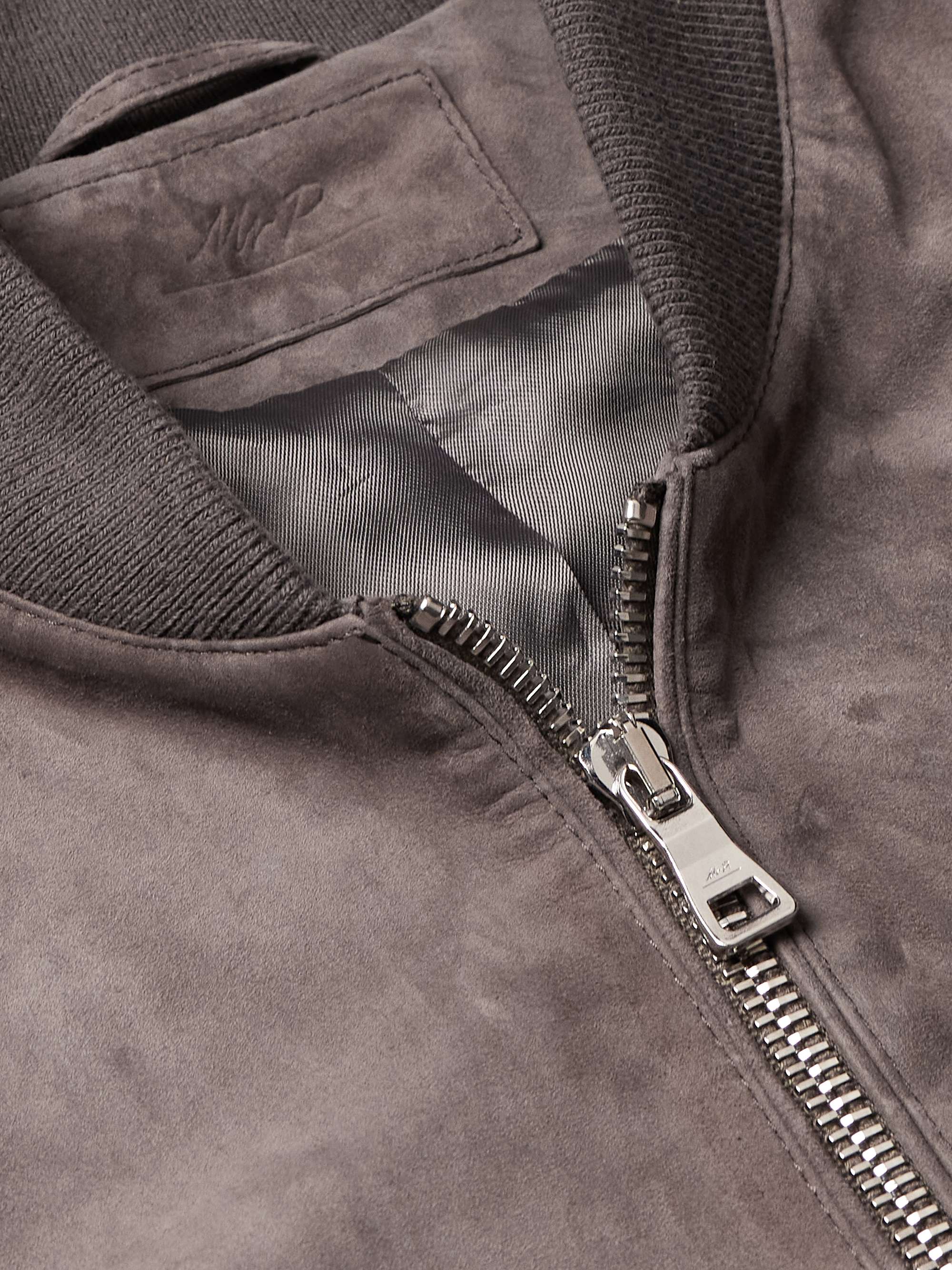 MR P. Suede Bomber Jacket