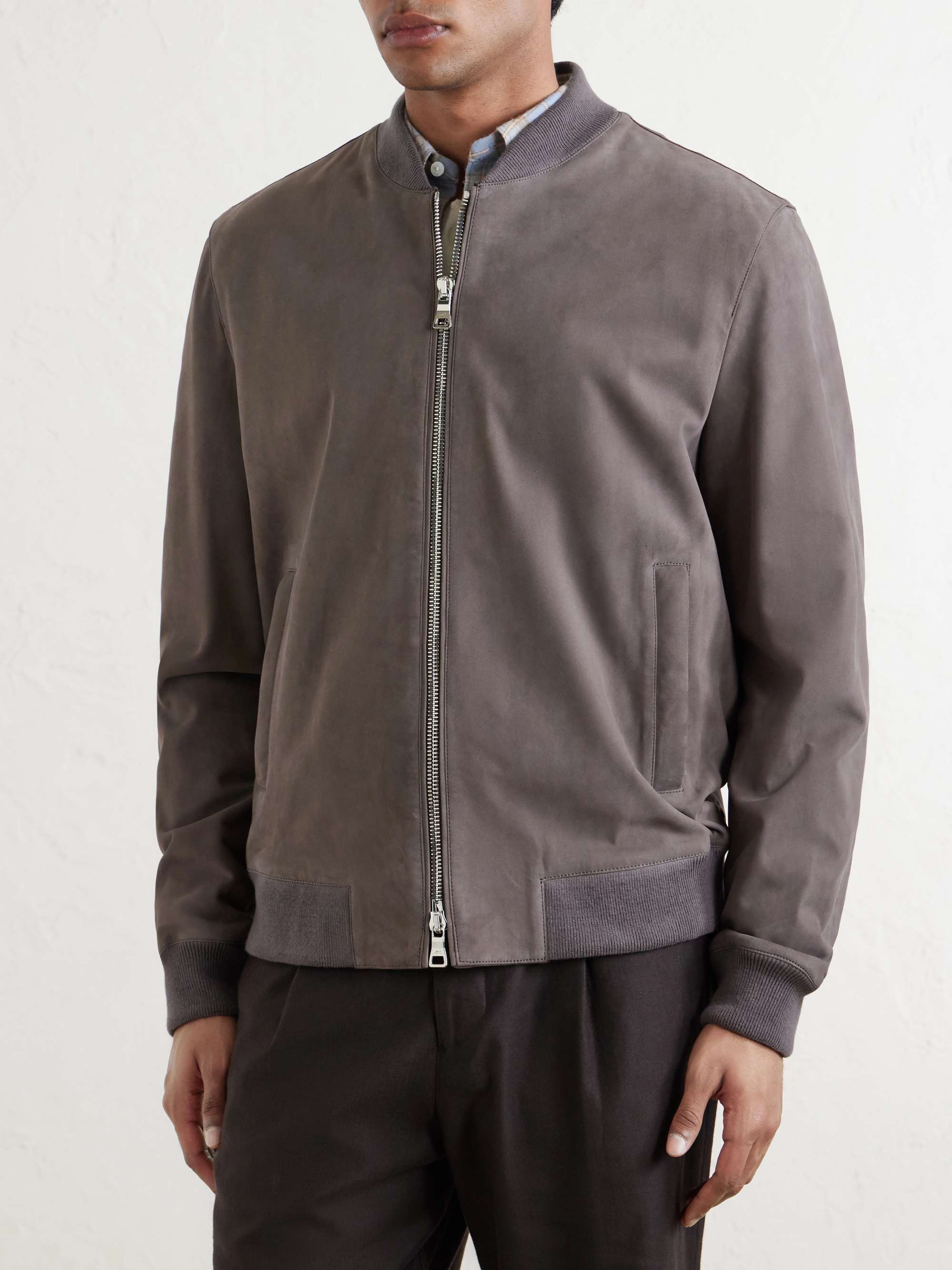 MR P. Suede Bomber Jacket
