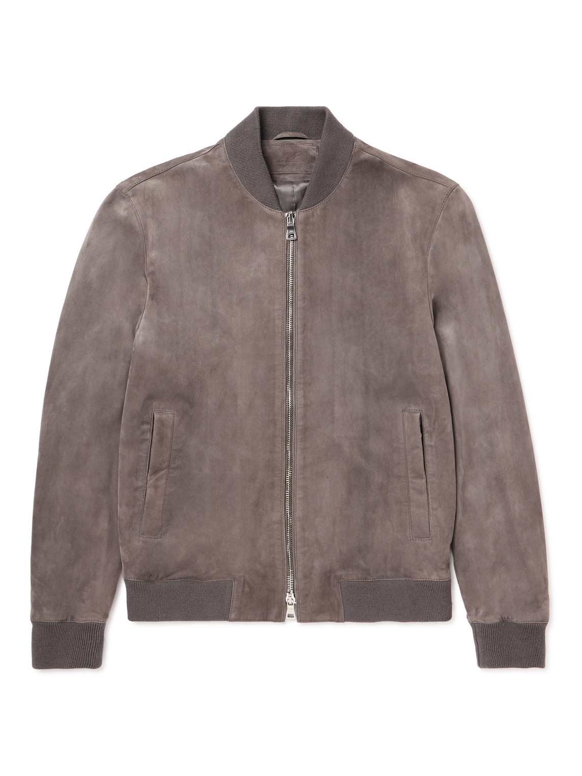 Mr P Suede Bomber Jacket In Unknown
