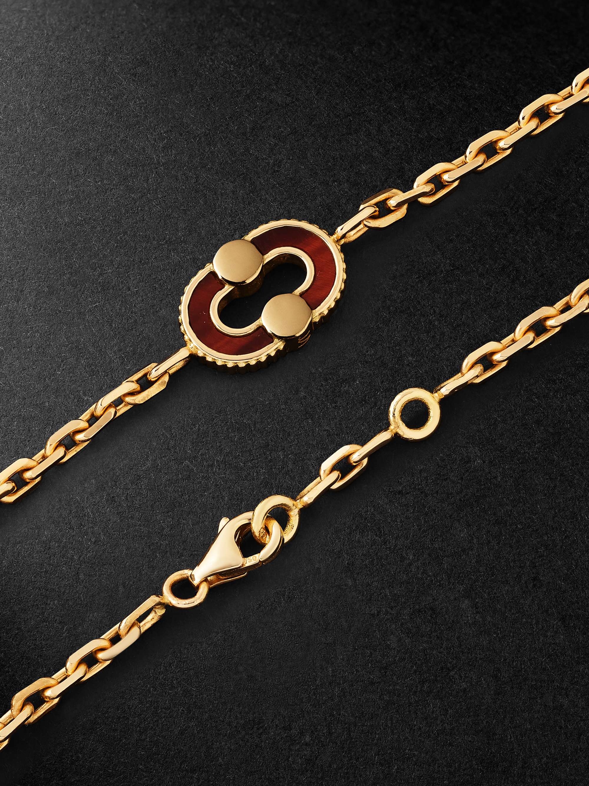 VILTIER Magnetic Gold Multi-Stone Chain Bracelet