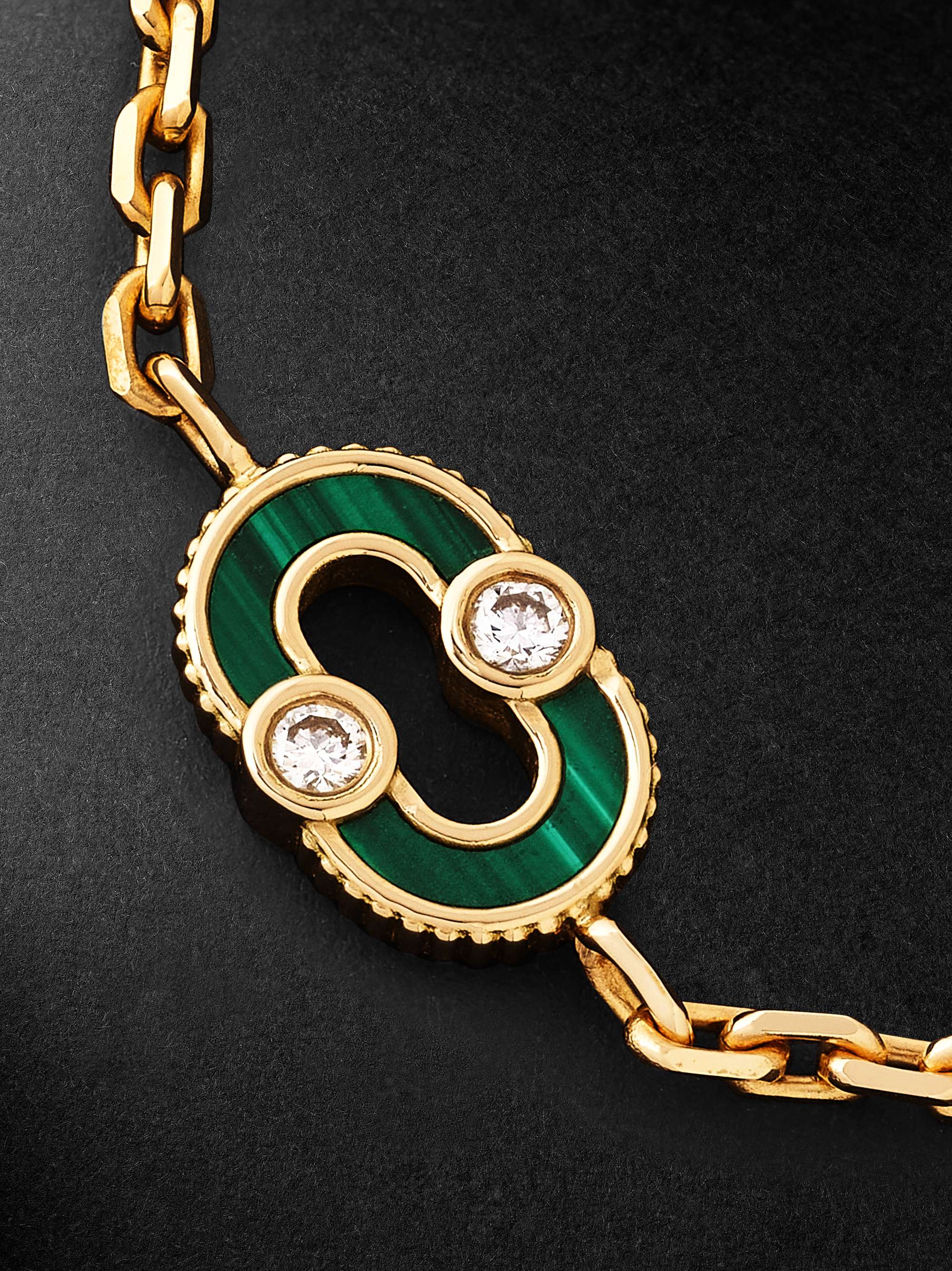 VILTIER Magnetic Gold Multi-Stone Chain Bracelet