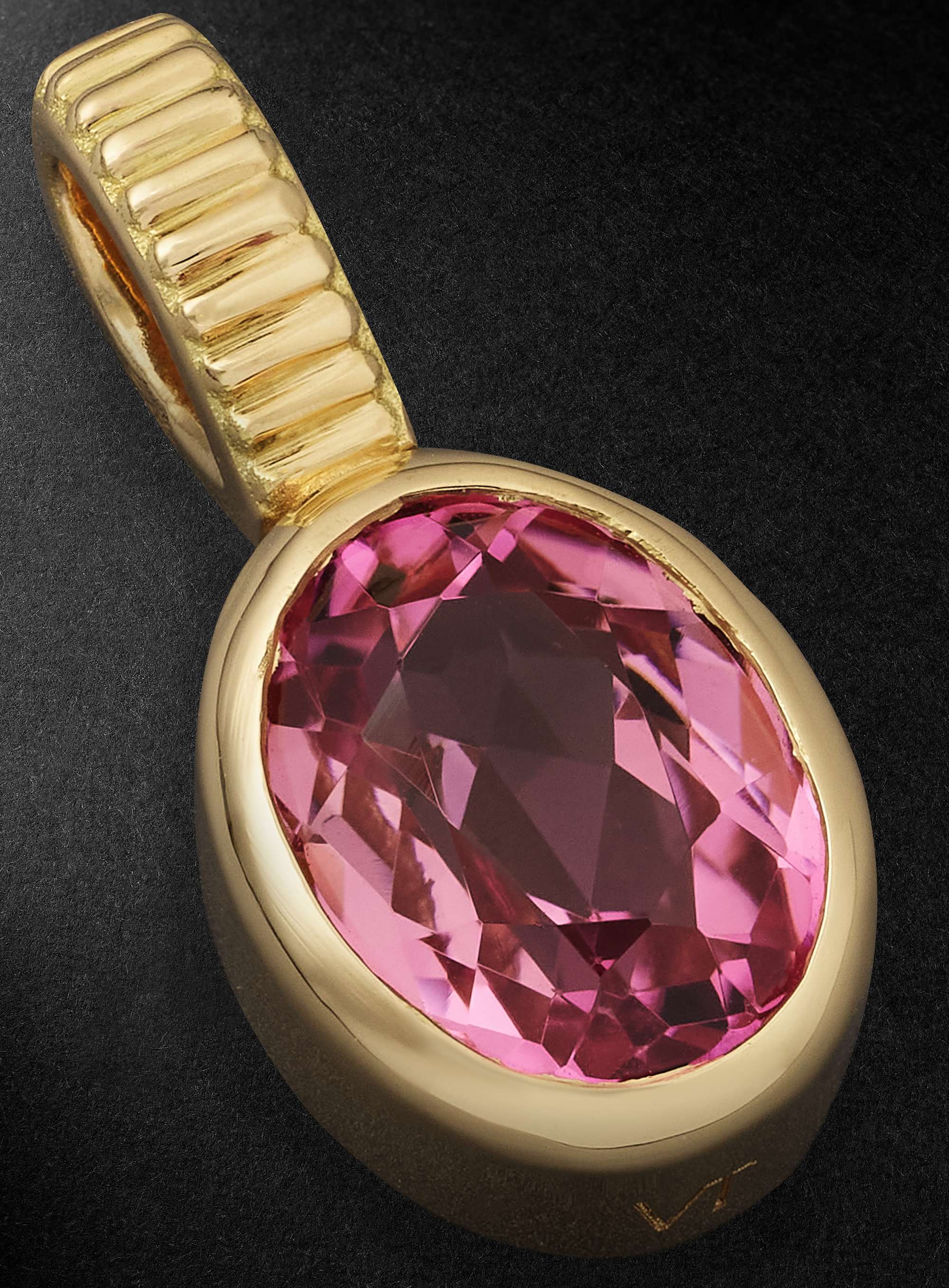 VILTIER Magnetic Gold Tourmaline Pendant
