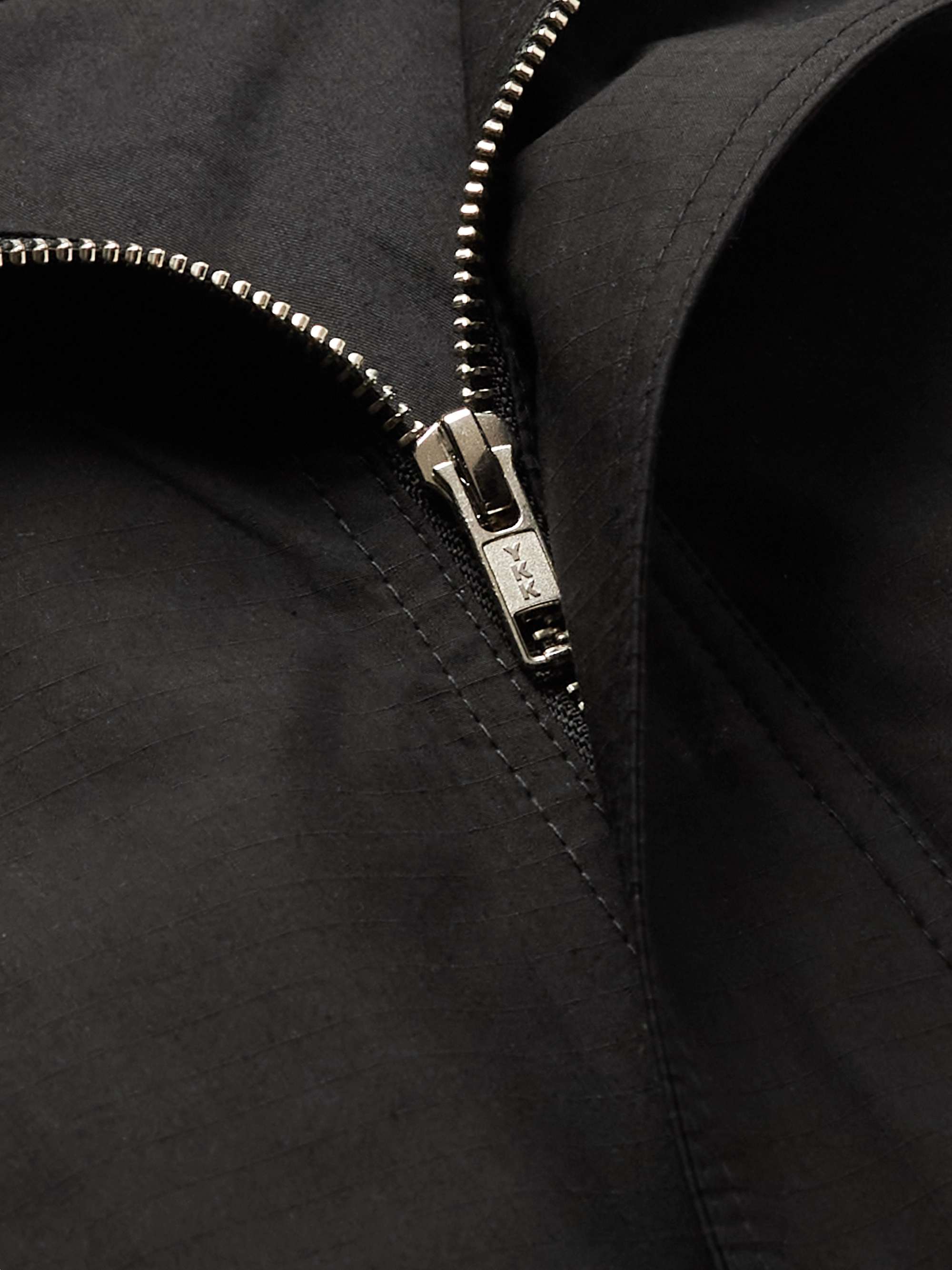 ADISH コットンリップストップ ジャケット ロゴアップリケ付き