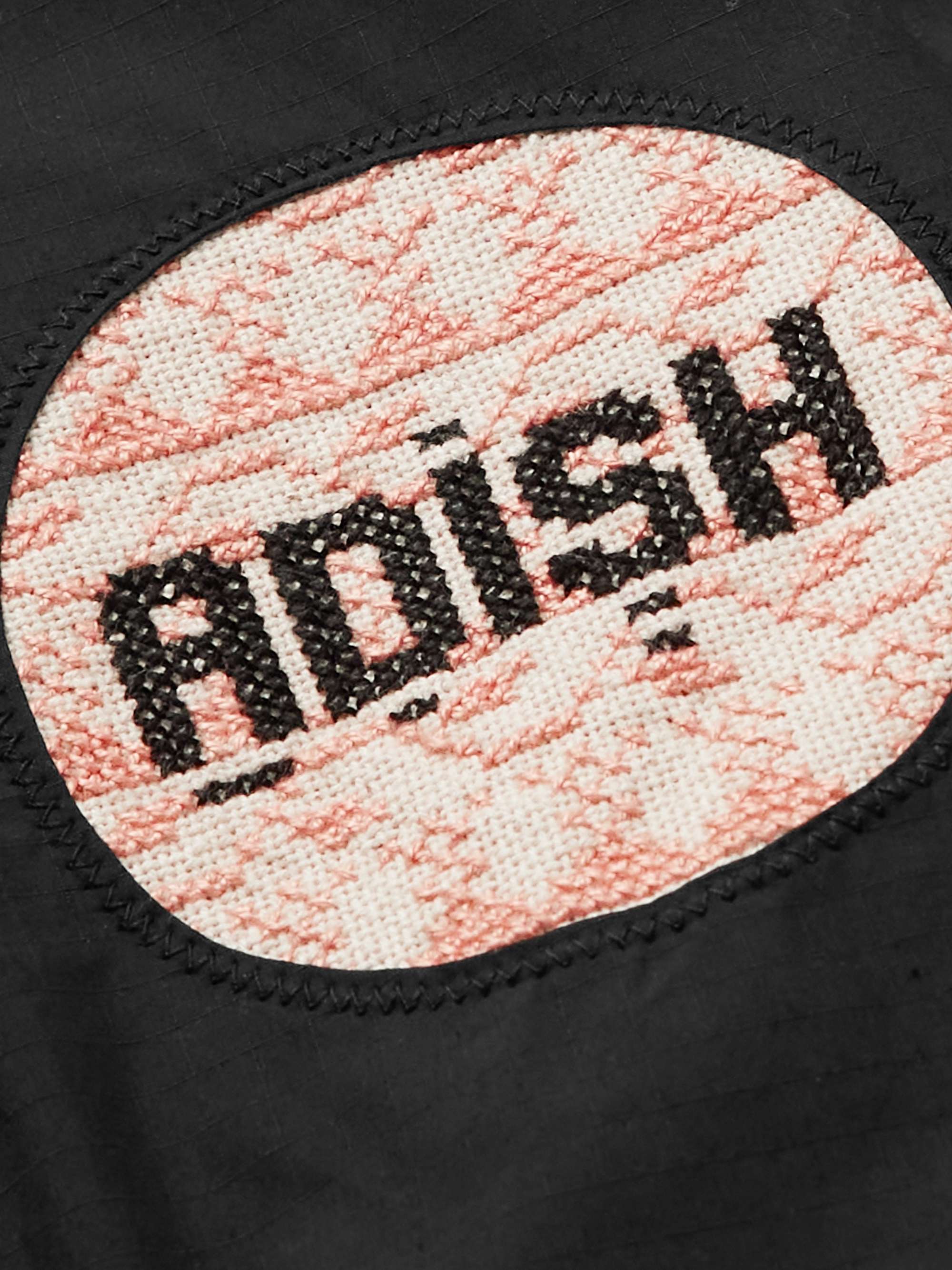 ADISH コットンリップストップ ジャケット ロゴアップリケ付き